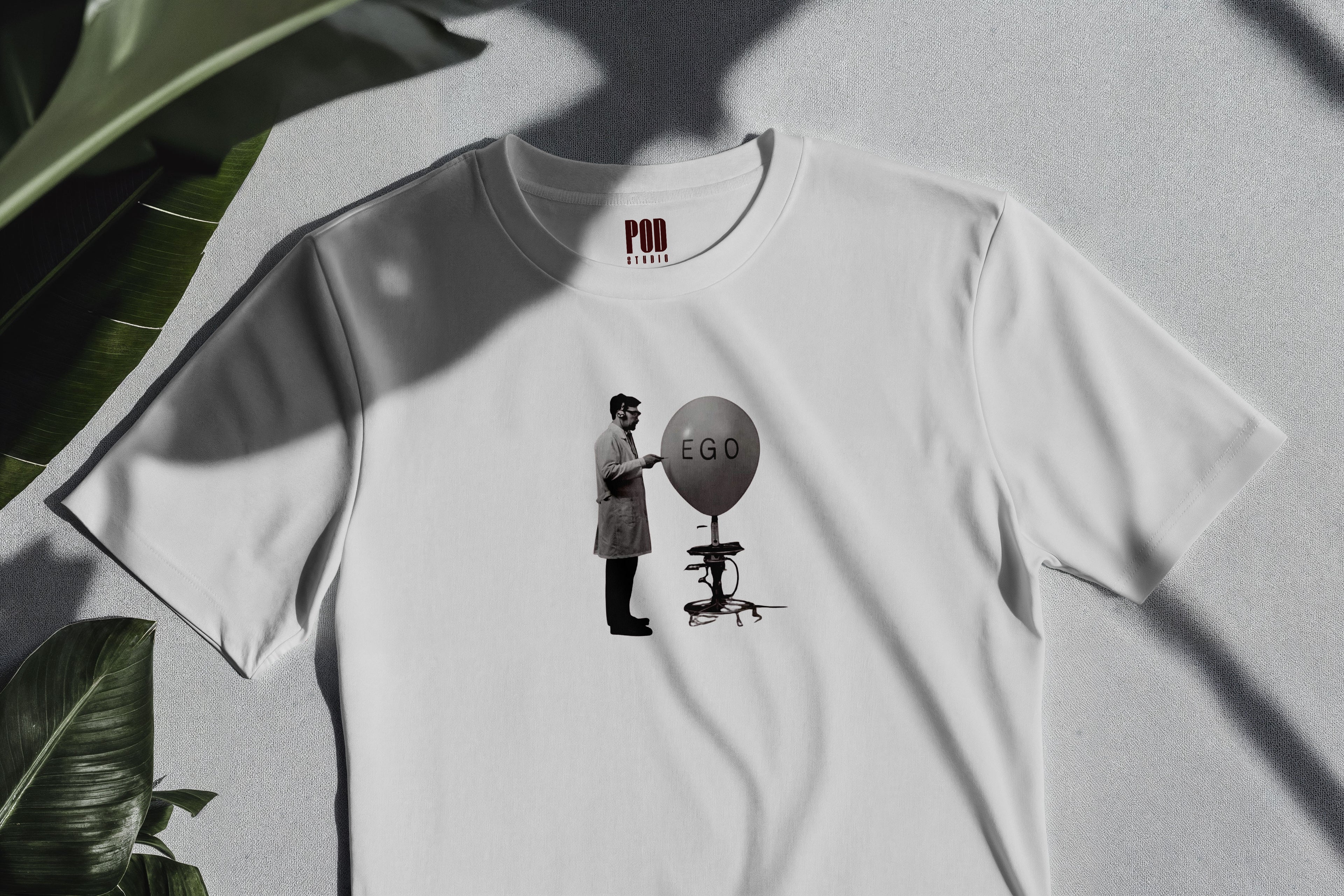 Oversize Kısa Kollu Tişört - Ego