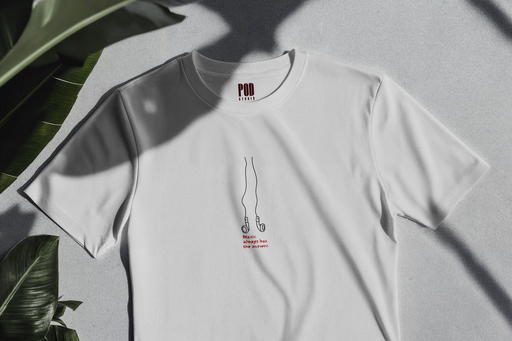 Oversize Kısa Kollu Tişört - Ear