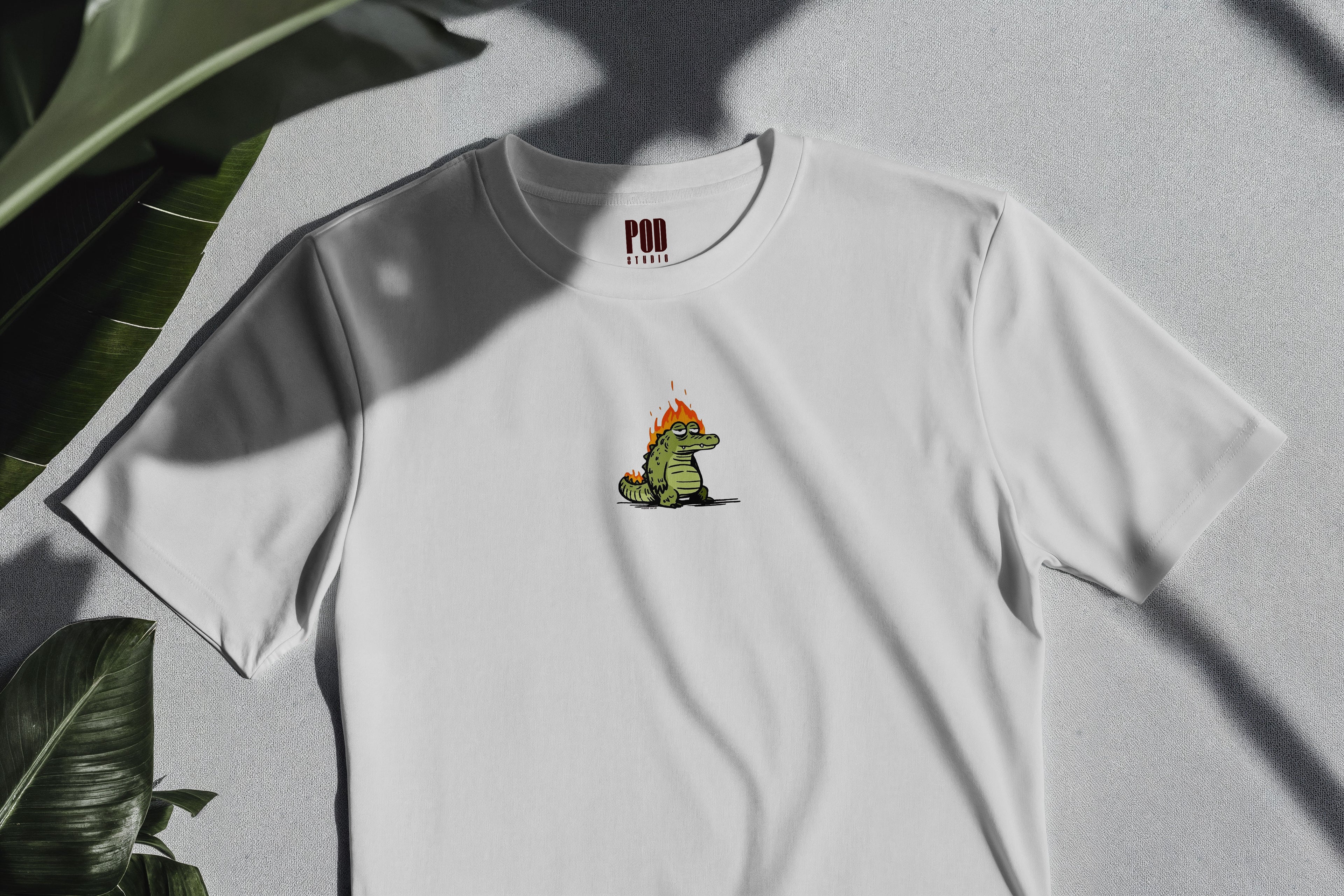 Oversize Kısa Kollu Tişört - Fire