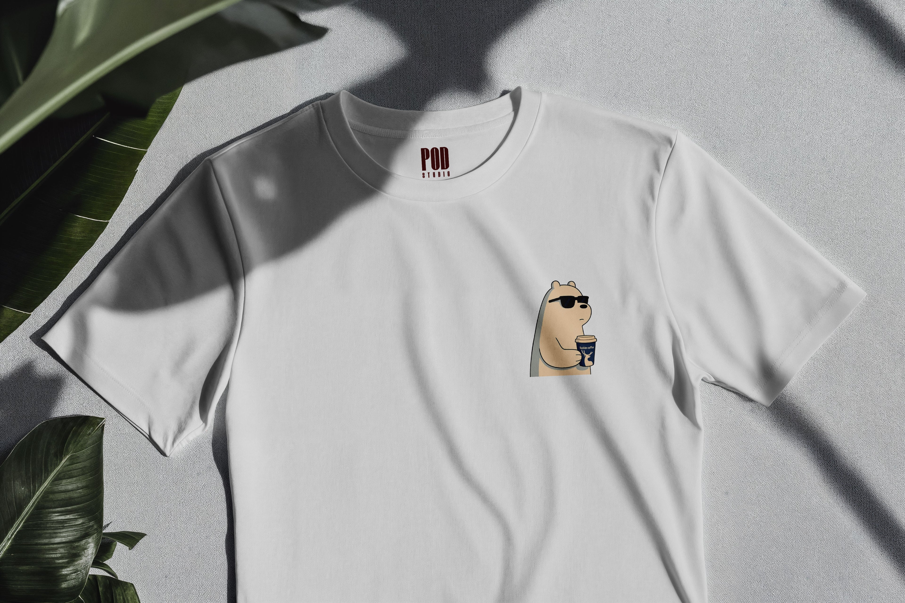 Oversize Kısa Kollu Tişört - Glasses