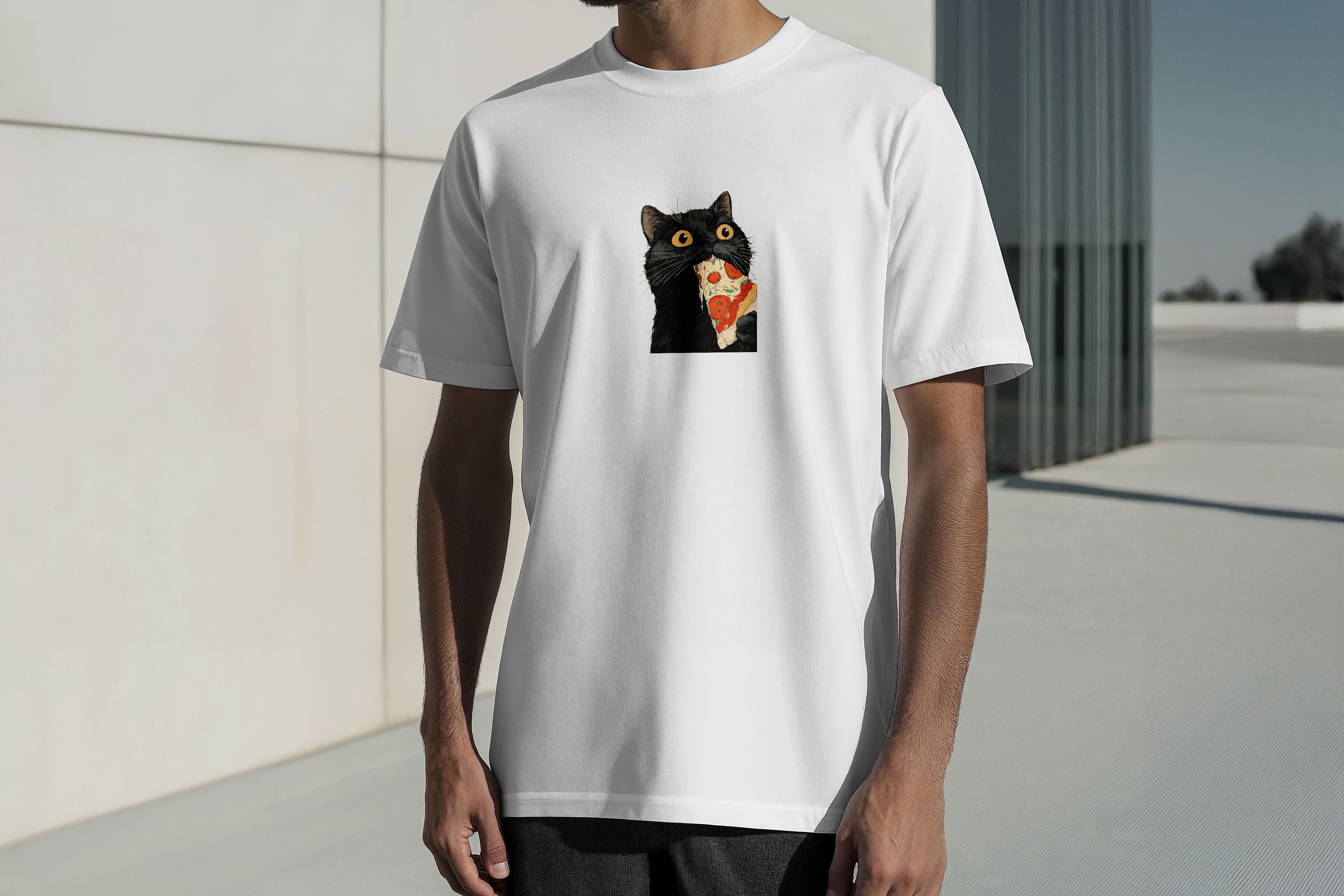 Regular Kısa Kollu Tişört - Pizza