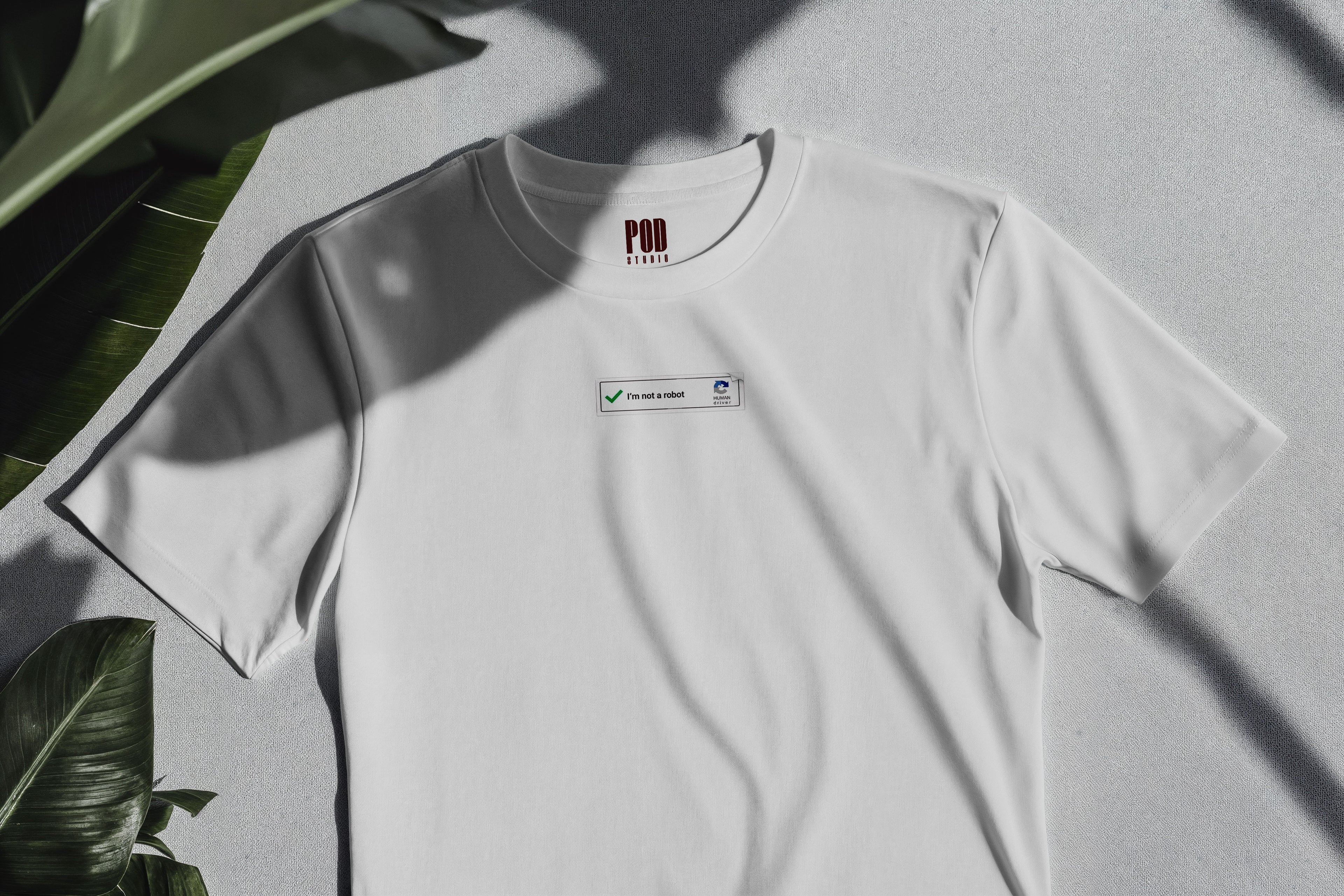 Oversize Kısa Kollu Tişört - Robot