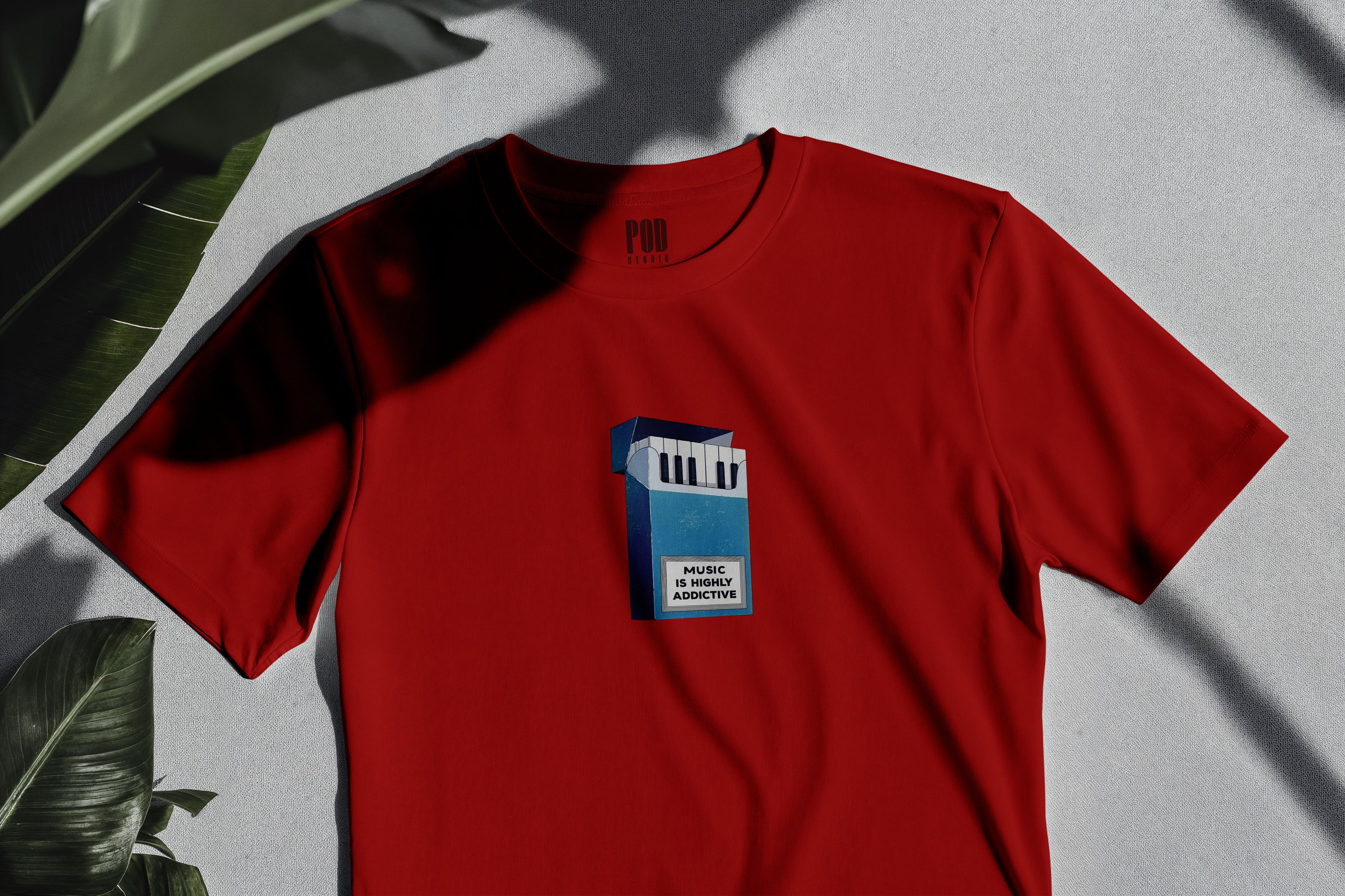 Oversize Kısa Kollu Tişört - Addictive