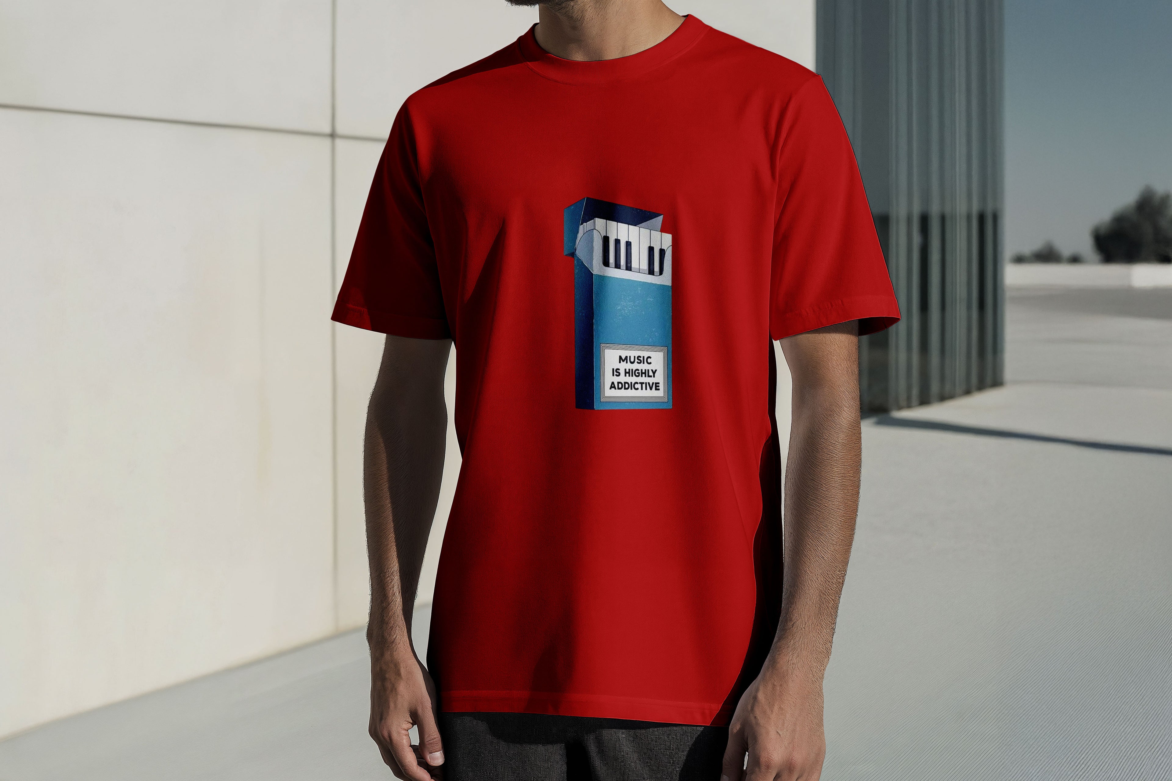 Regular Kısa Kollu Tişört - Addictive