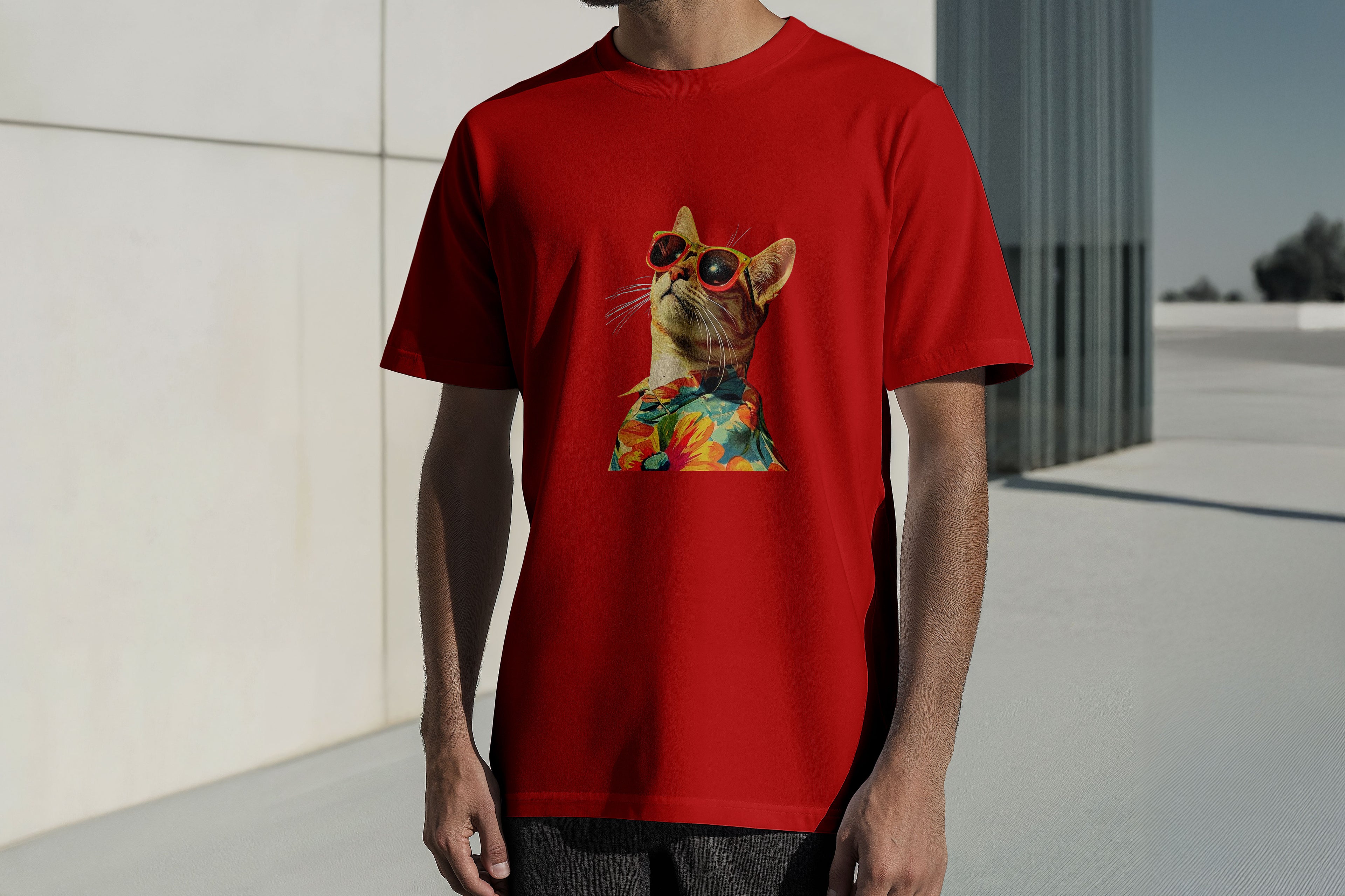 Regular Kısa Kollu Tişört - Cat