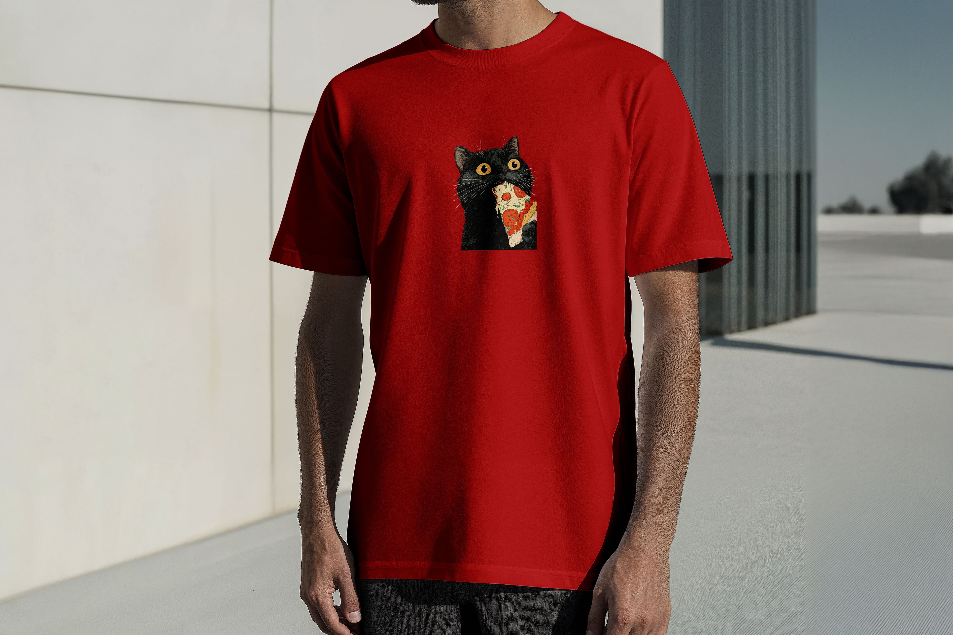 Regular Kısa Kollu Tişört - Pizza