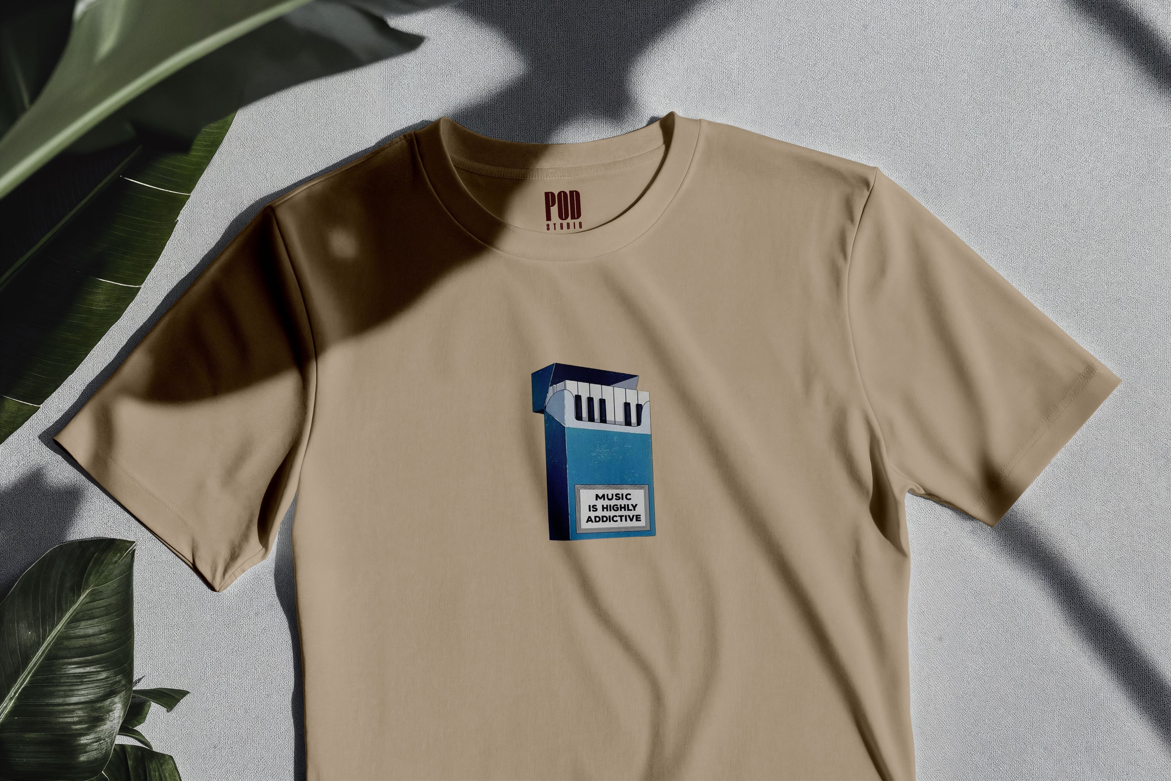 Oversize Kısa Kollu Tişört - Addictive