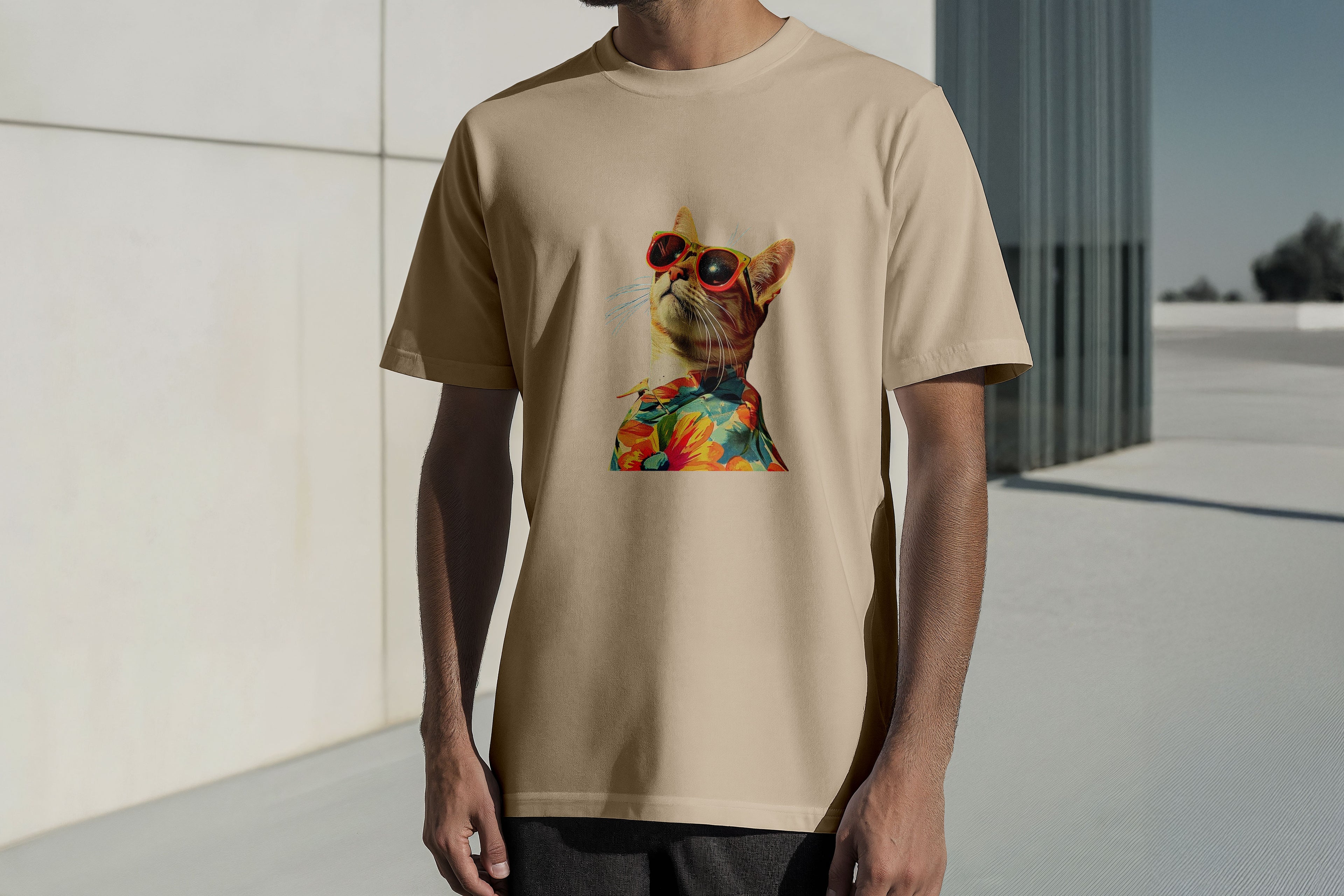 Regular Kısa Kollu Tişört - Cat