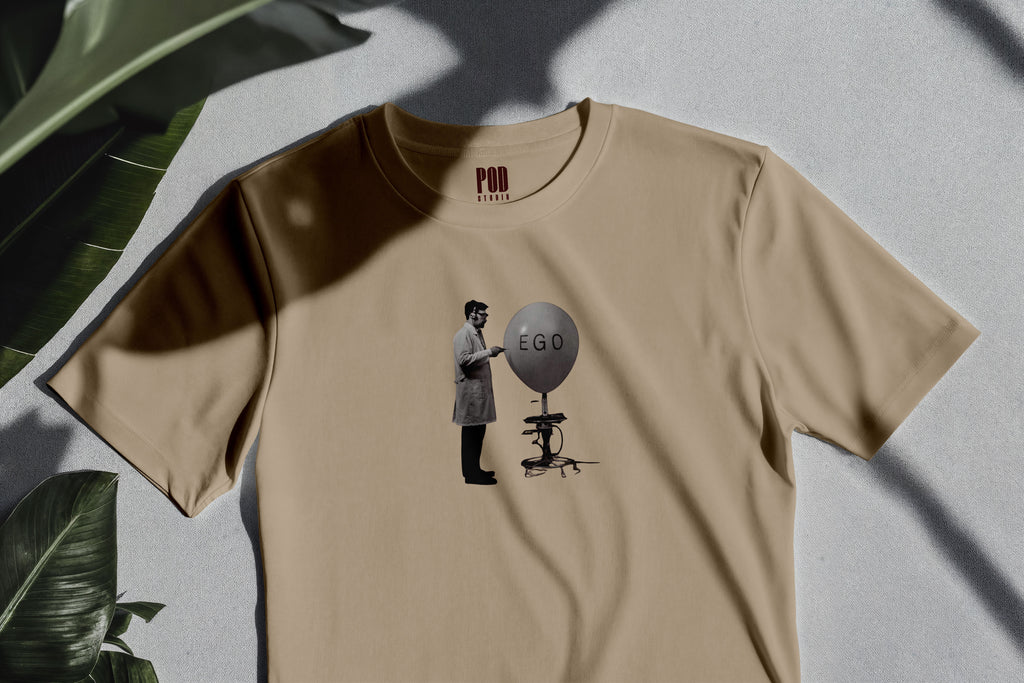 Oversize Kısa Kollu Tişört - Ego