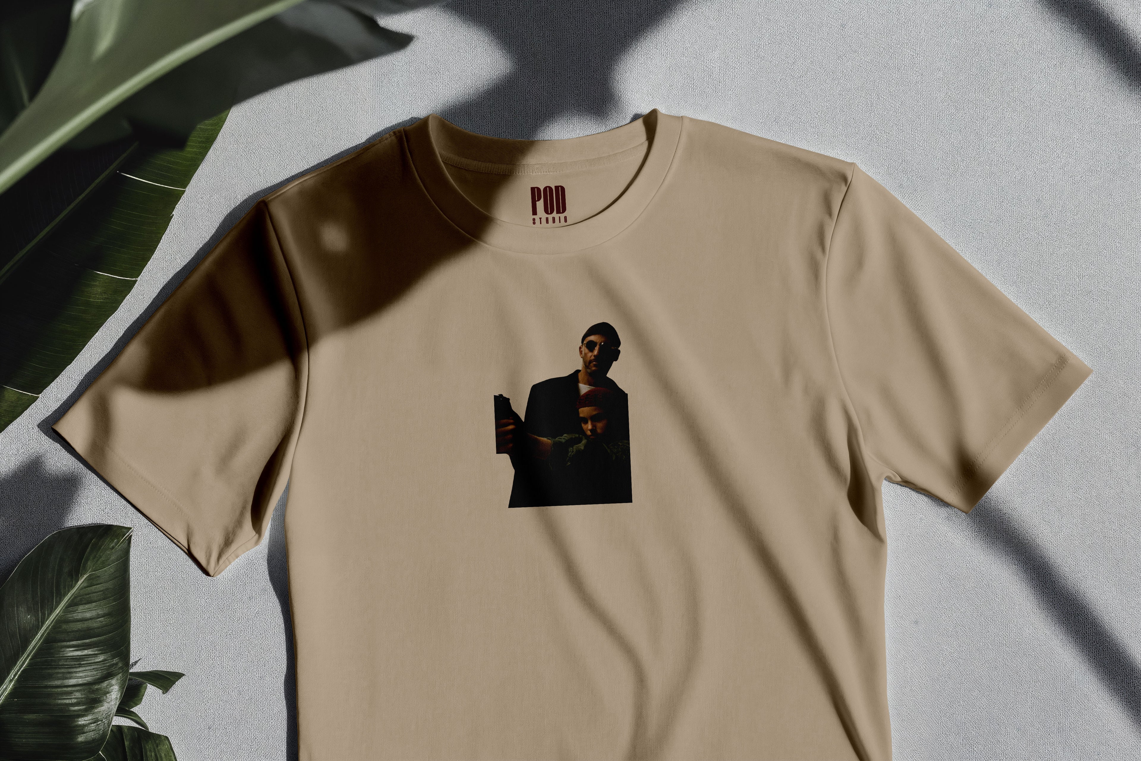 Oversize Kısa Kollu Tişört - Leon