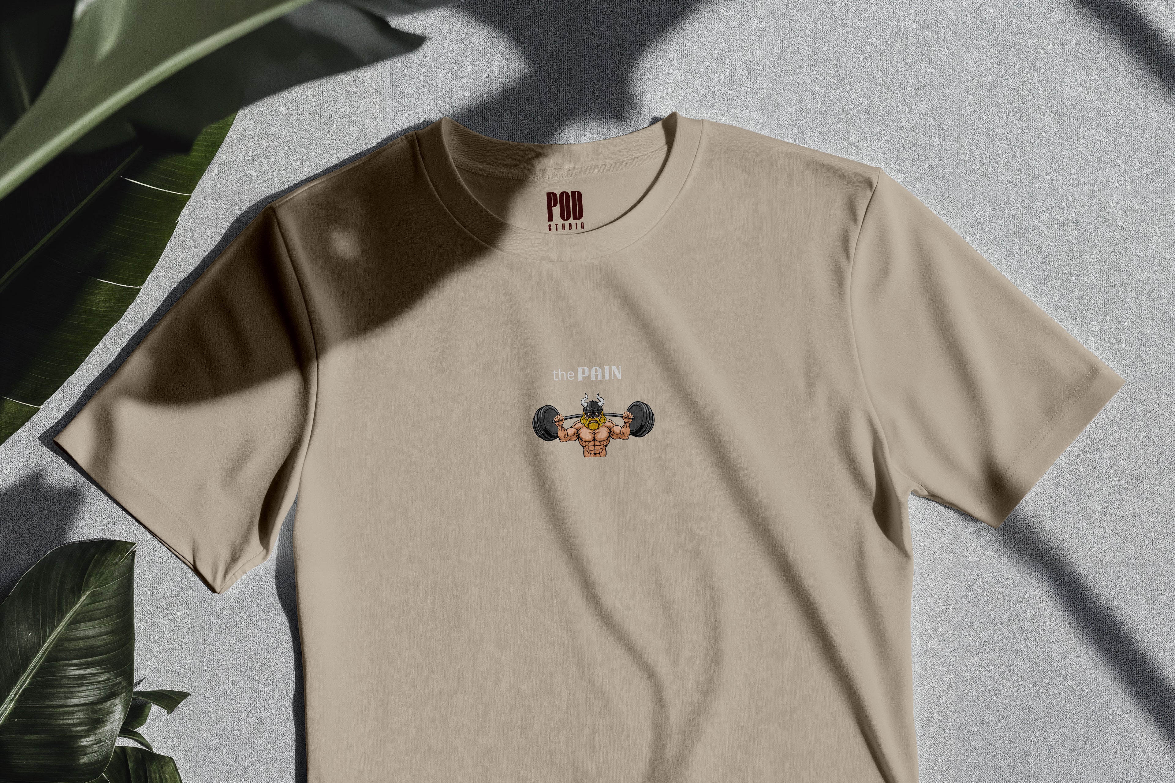 Oversize Kısa Kollu Tişört - Pain