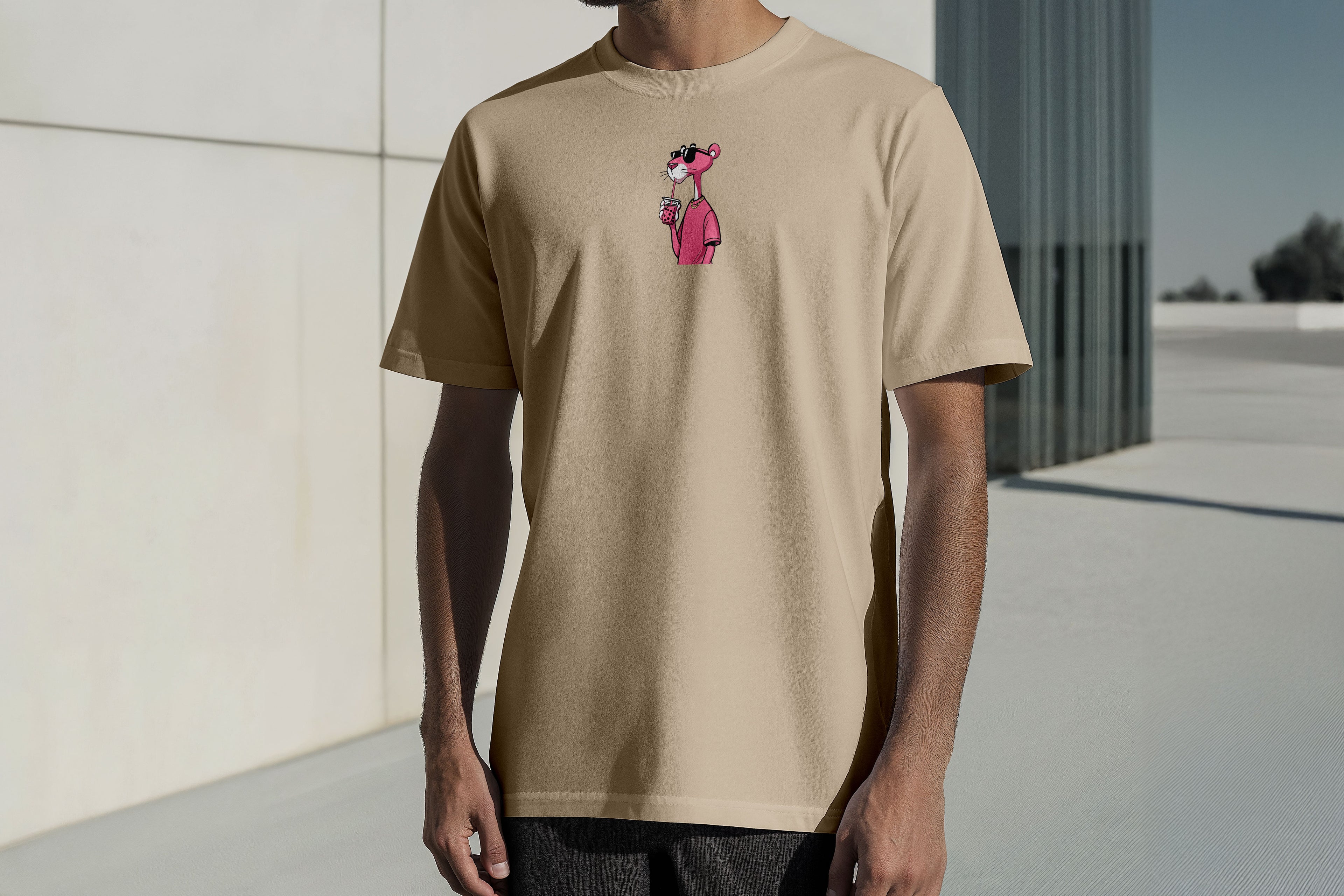 Regular Kısa Kollu Tişört - Pink