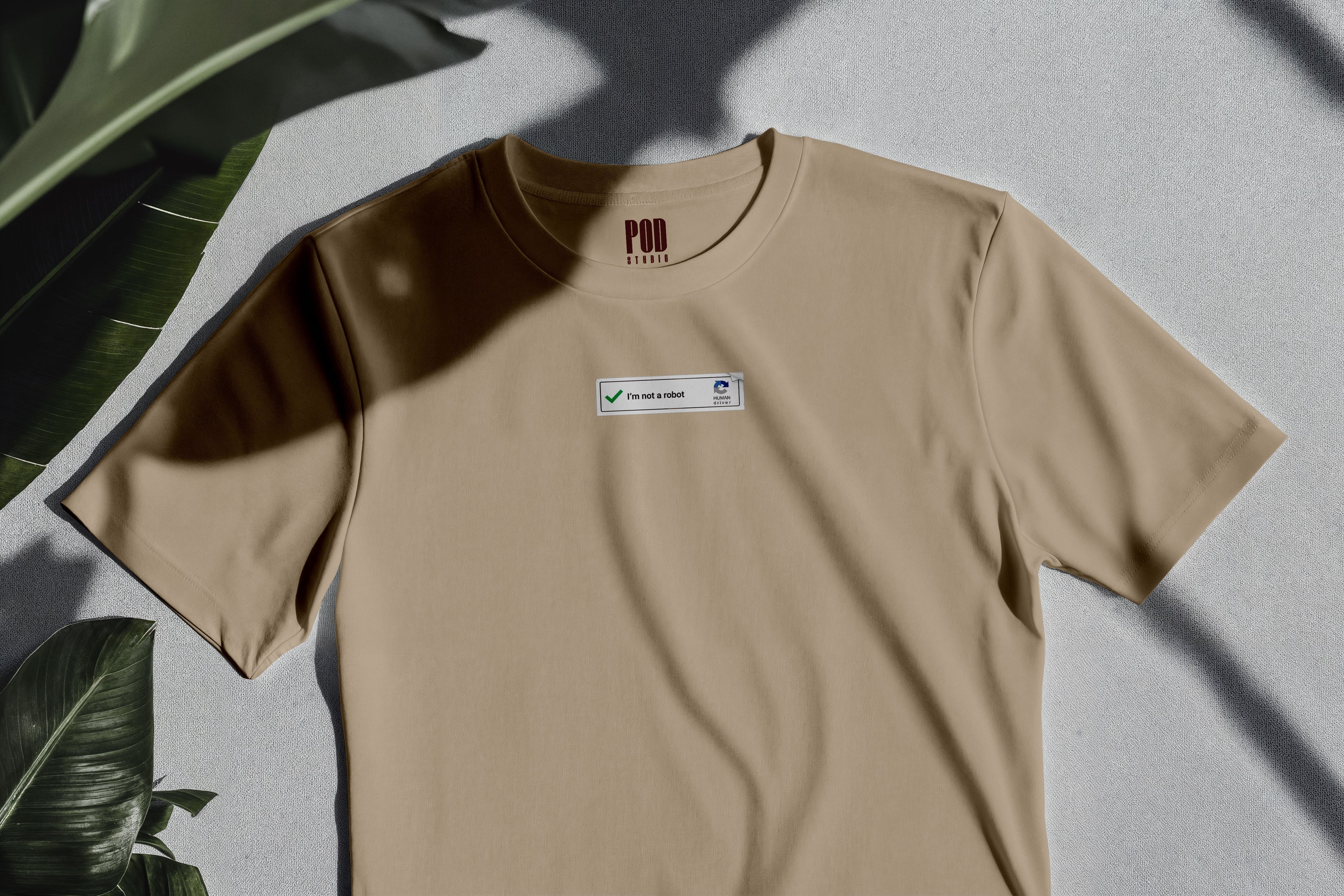 Oversize Kısa Kollu Tişört - Robot