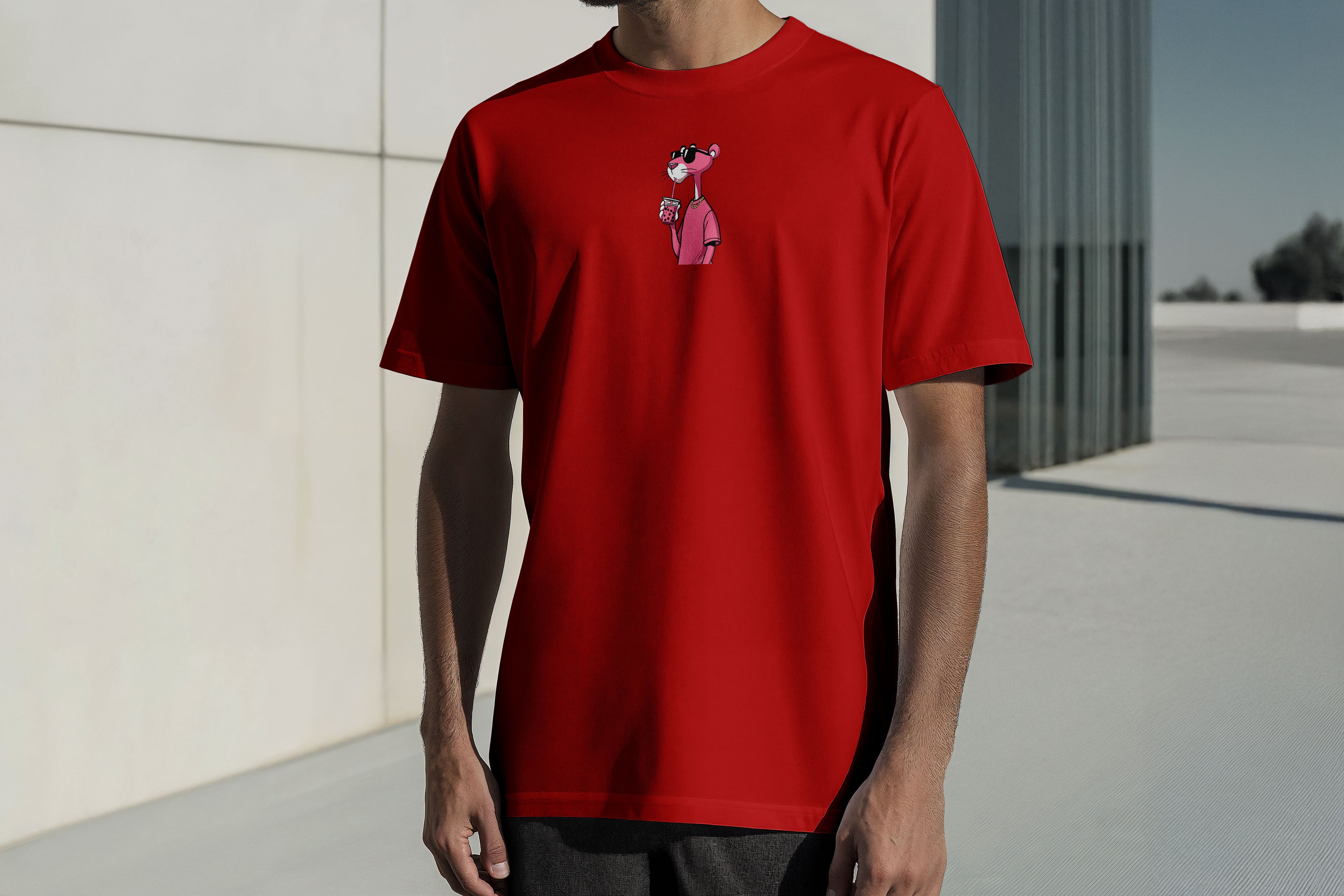 Regular Kısa Kollu Tişört - Pink