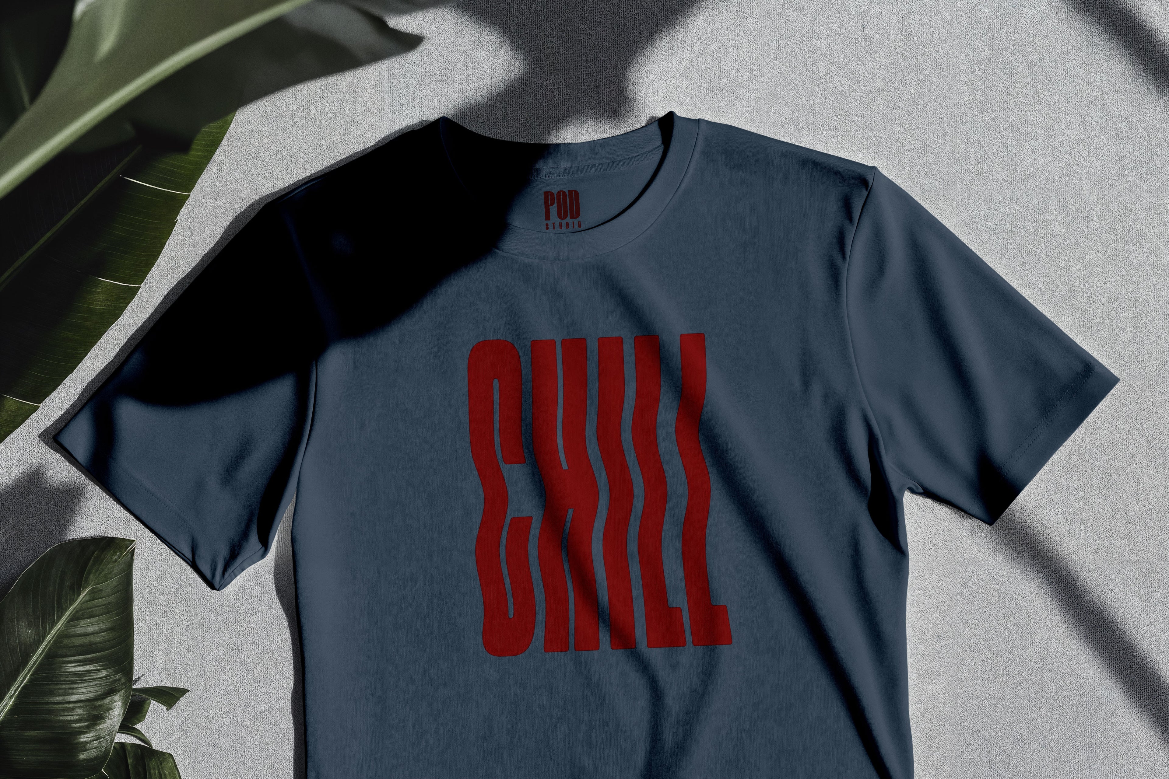 Oversize Kısa Kollu Tişört - Chill