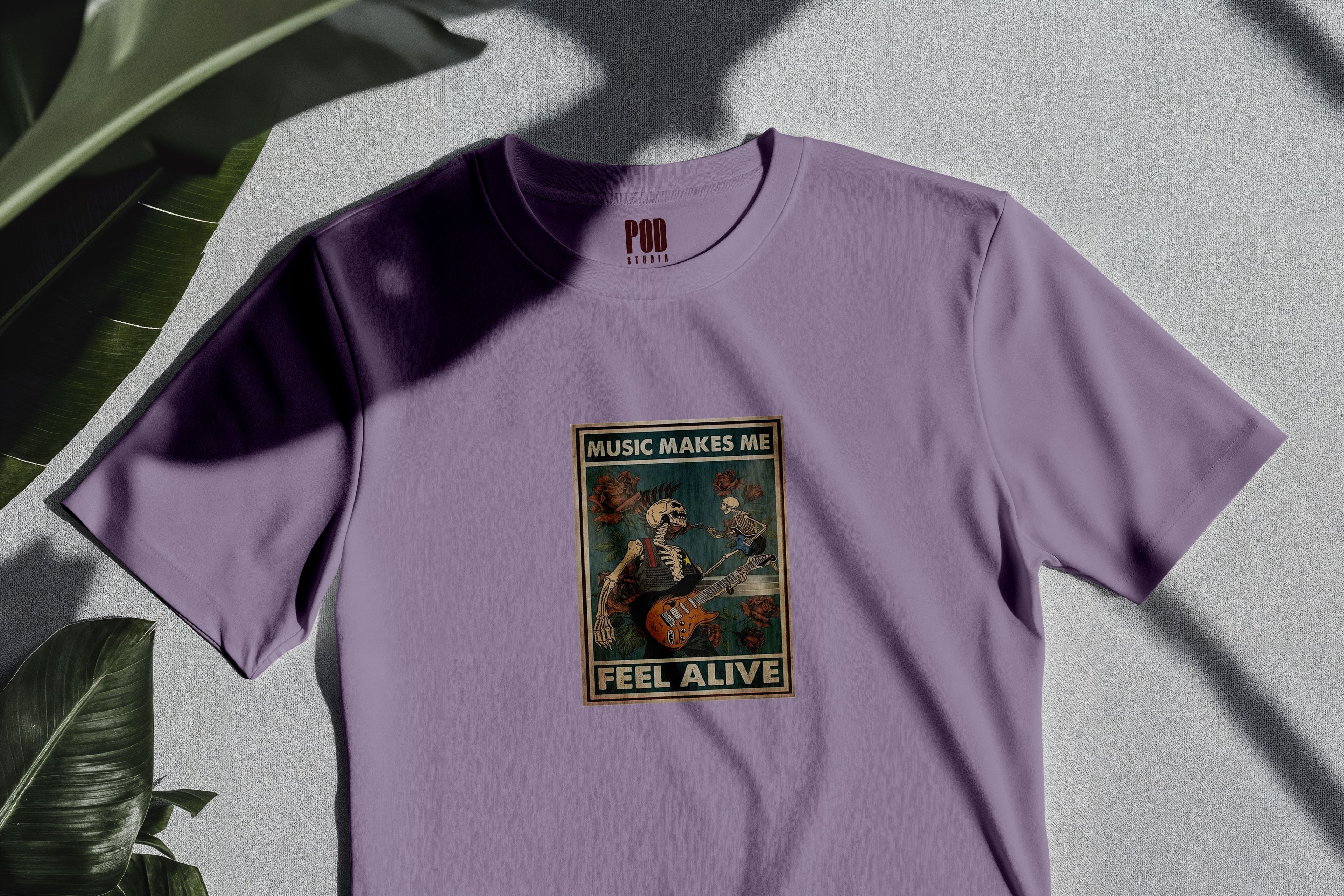 Oversize Kısa Kollu Tişört - Alive