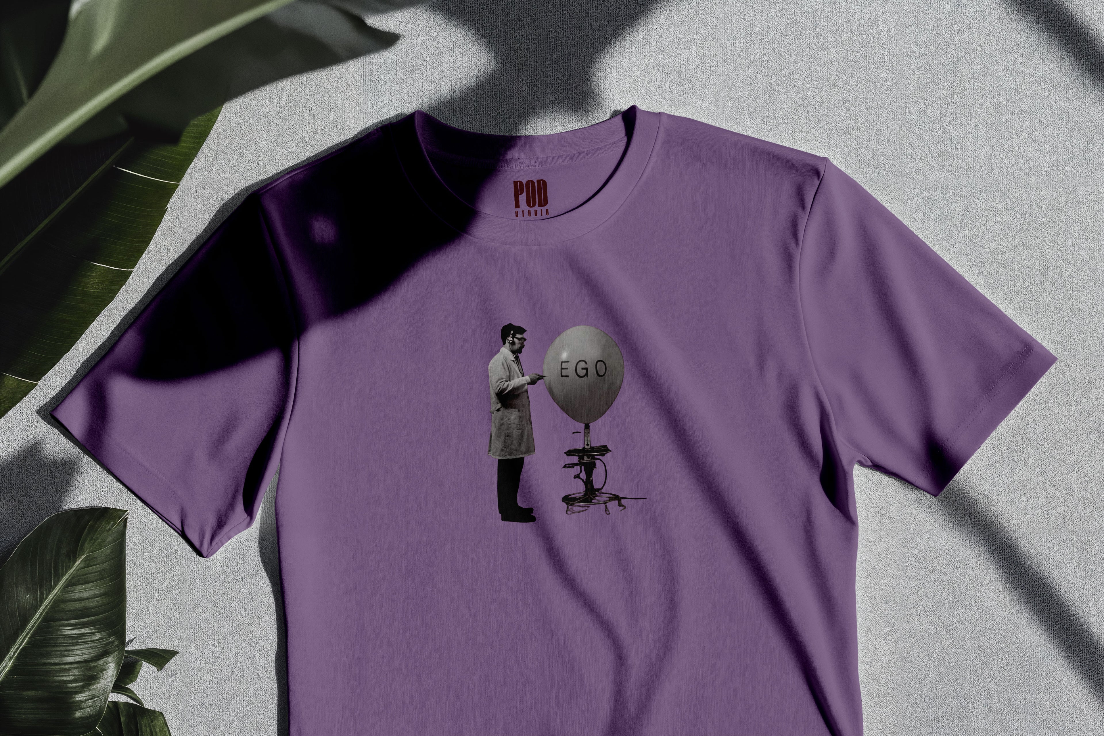 Oversize Kısa Kollu Tişört - Ego