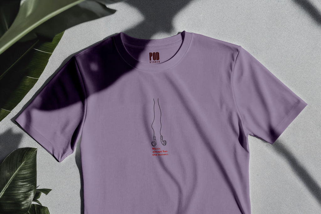 Oversize Kısa Kollu Tişört - Ear