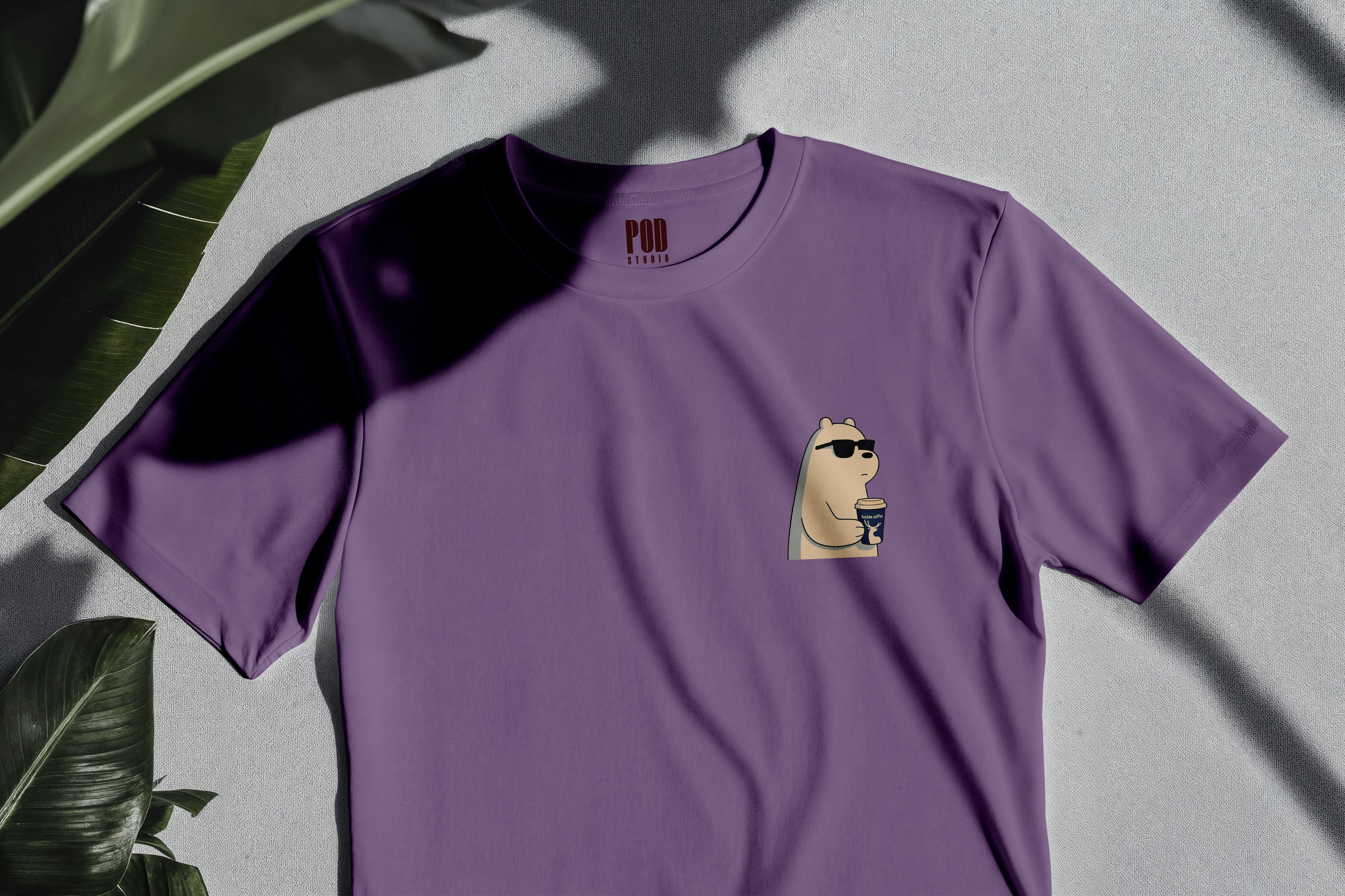 Oversize Kısa Kollu Tişört - Glasses