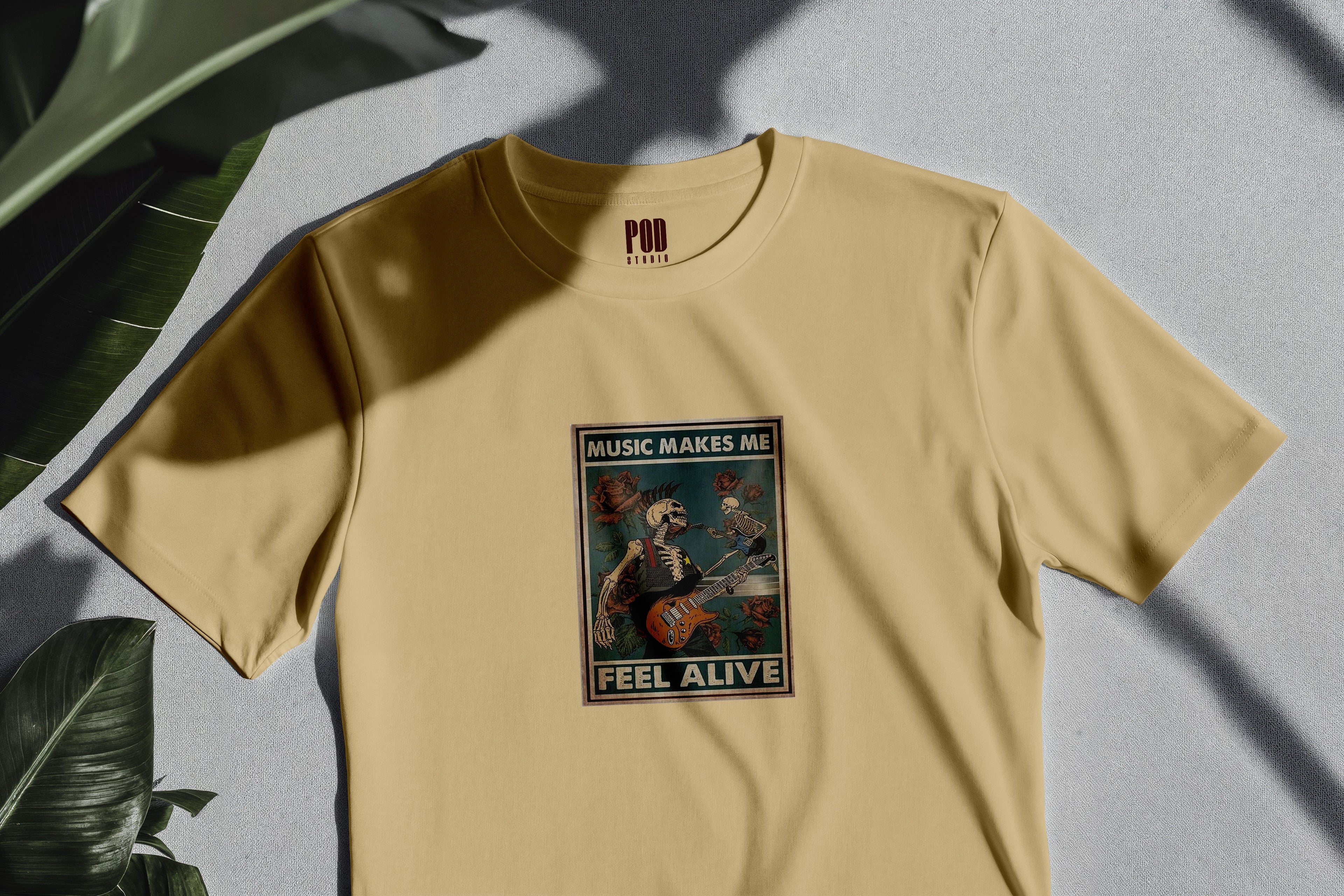 Oversize Kısa Kollu Tişört - Alive