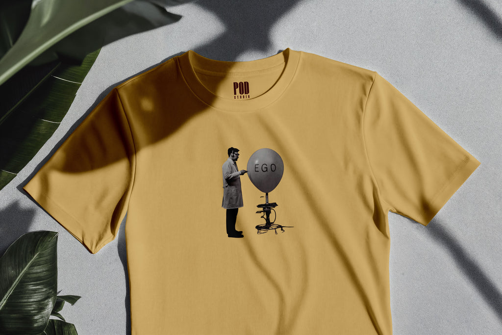 Oversize Kısa Kollu Tişört - Ego