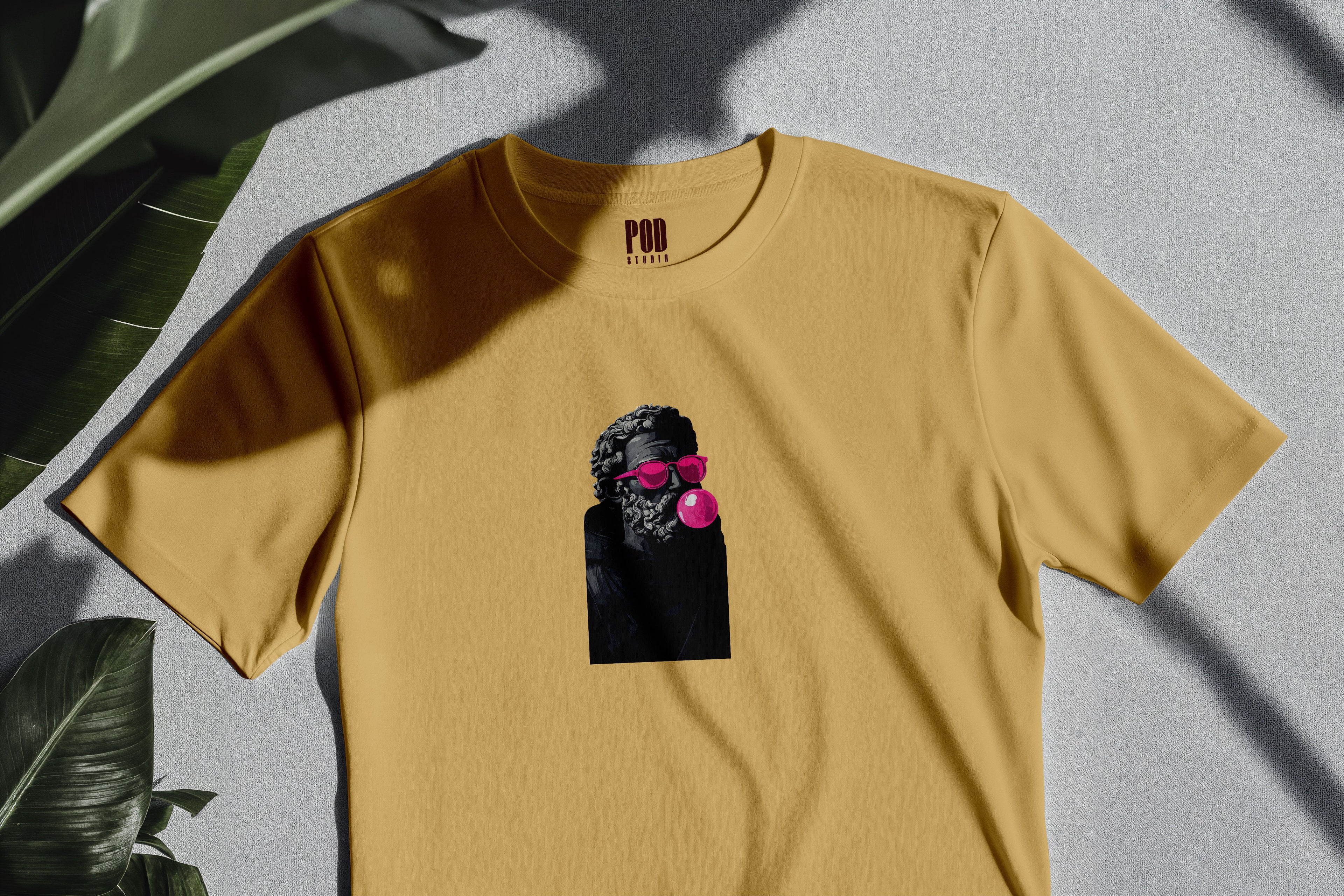 Oversize Kısa Kollu Tişört - Gum