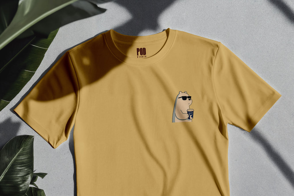 Oversize Kısa Kollu Tişört - Glasses