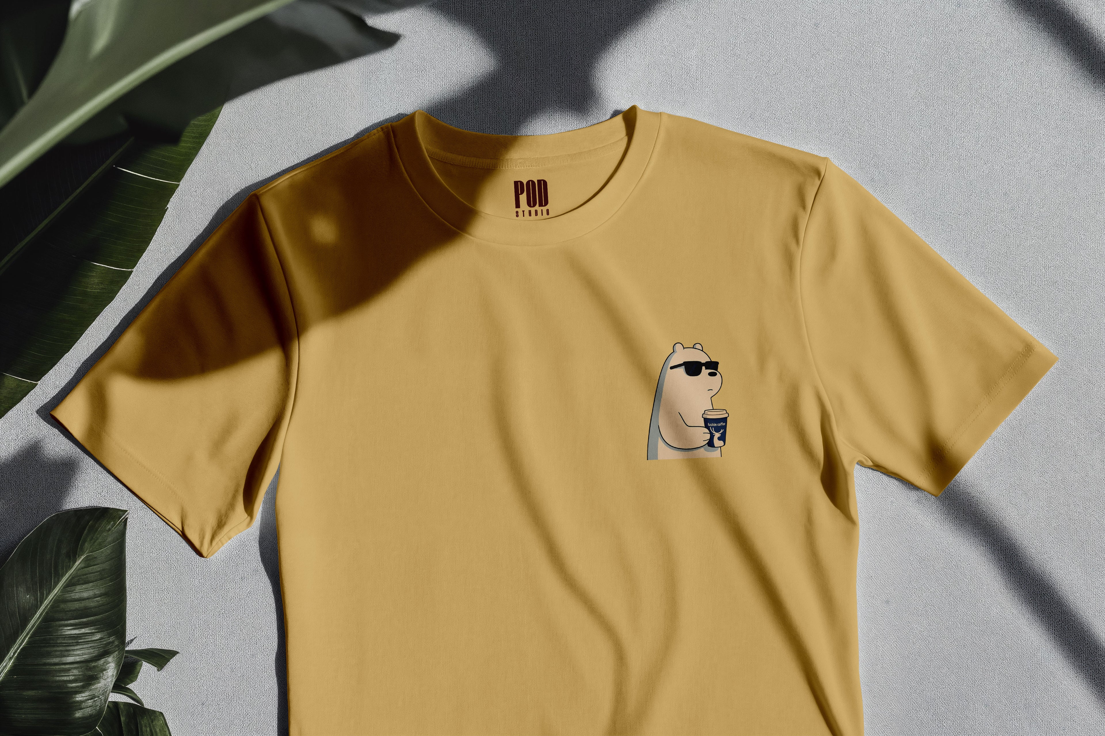 Oversize Kısa Kollu Tişört - Glasses