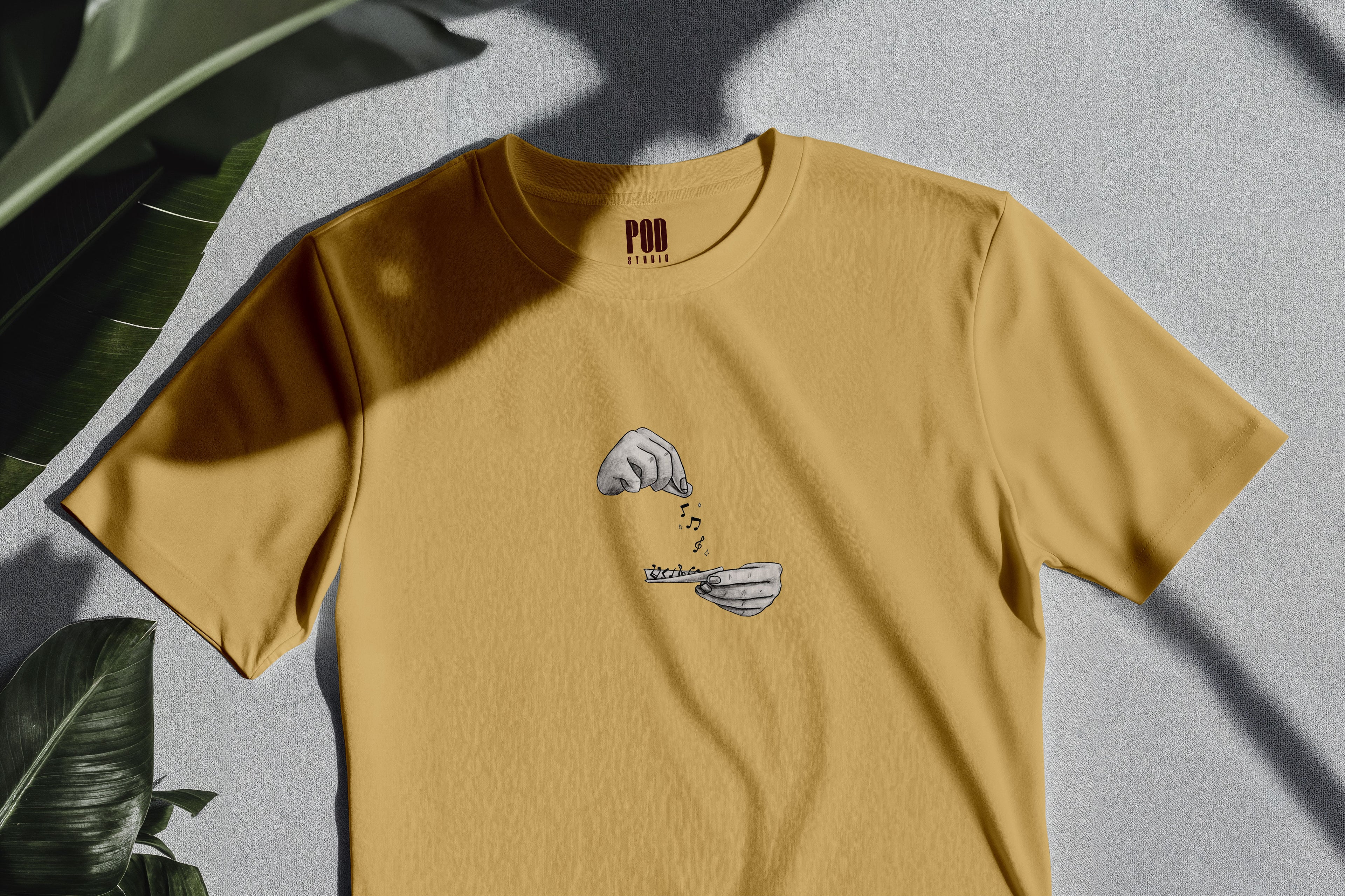 Oversize Kısa Kollu Tişört - Note