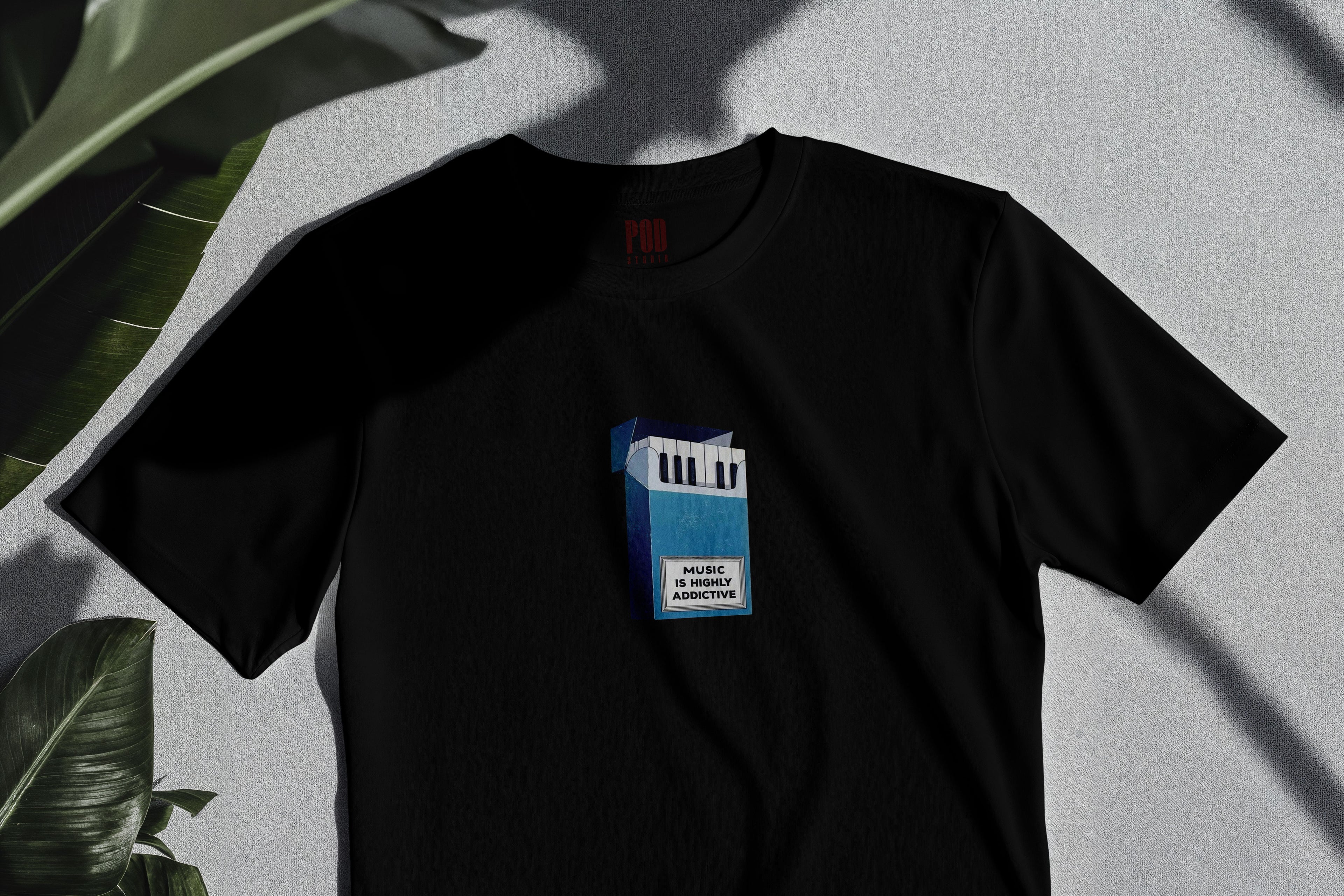 Oversize Kısa Kollu Tişört - Addictive