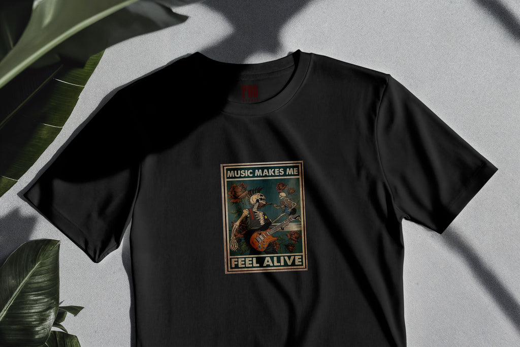 Oversize Kısa Kollu Tişört - Alive