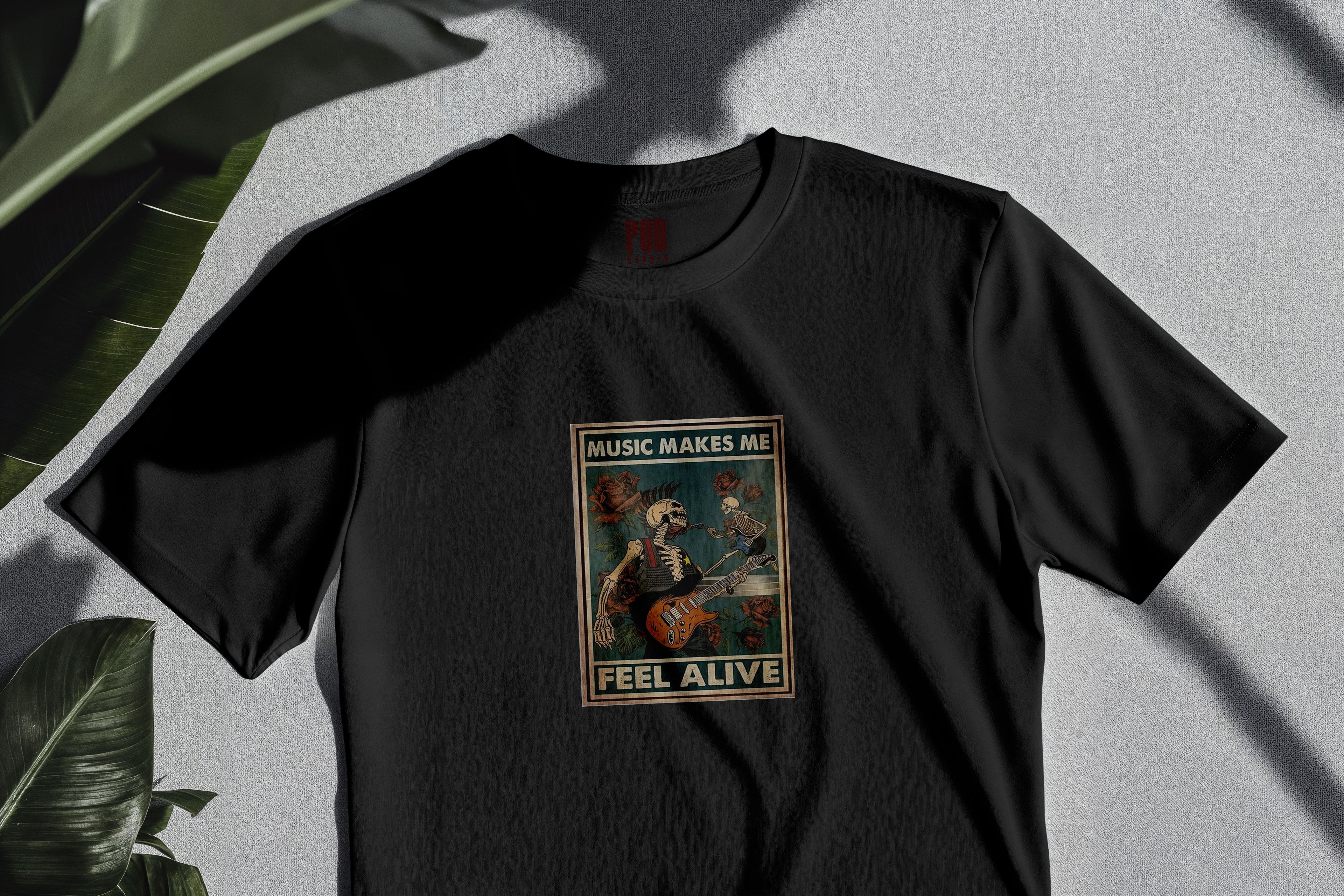 Oversize Kısa Kollu Tişört - Alive