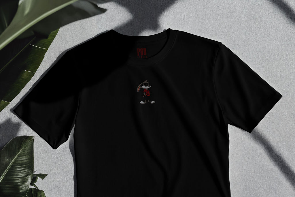 Oversize Kısa Kollu Tişört - Bunny