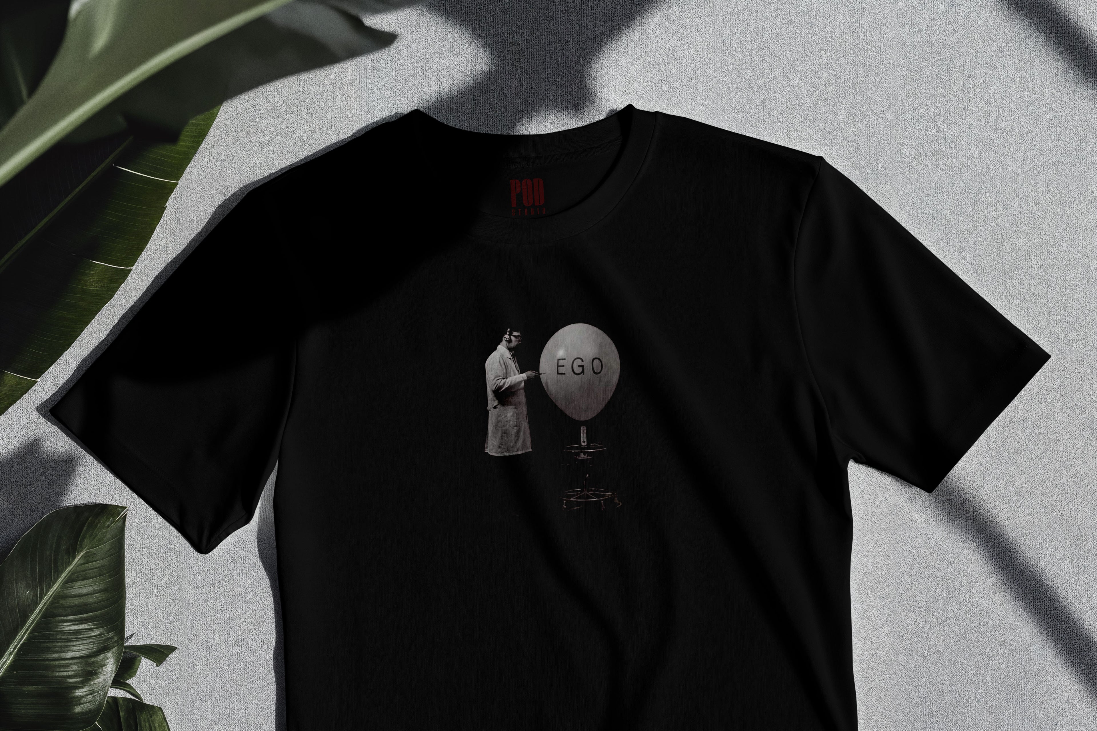 Oversize Kısa Kollu Tişört - Ego