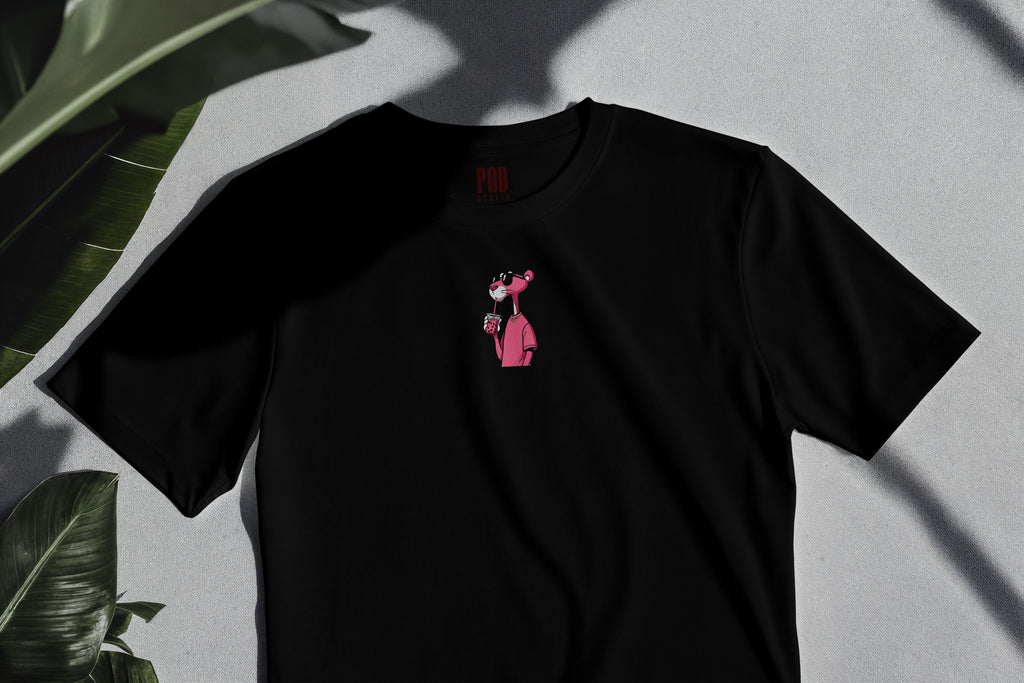 Oversize Kısa Kollu Tişört - Pink
