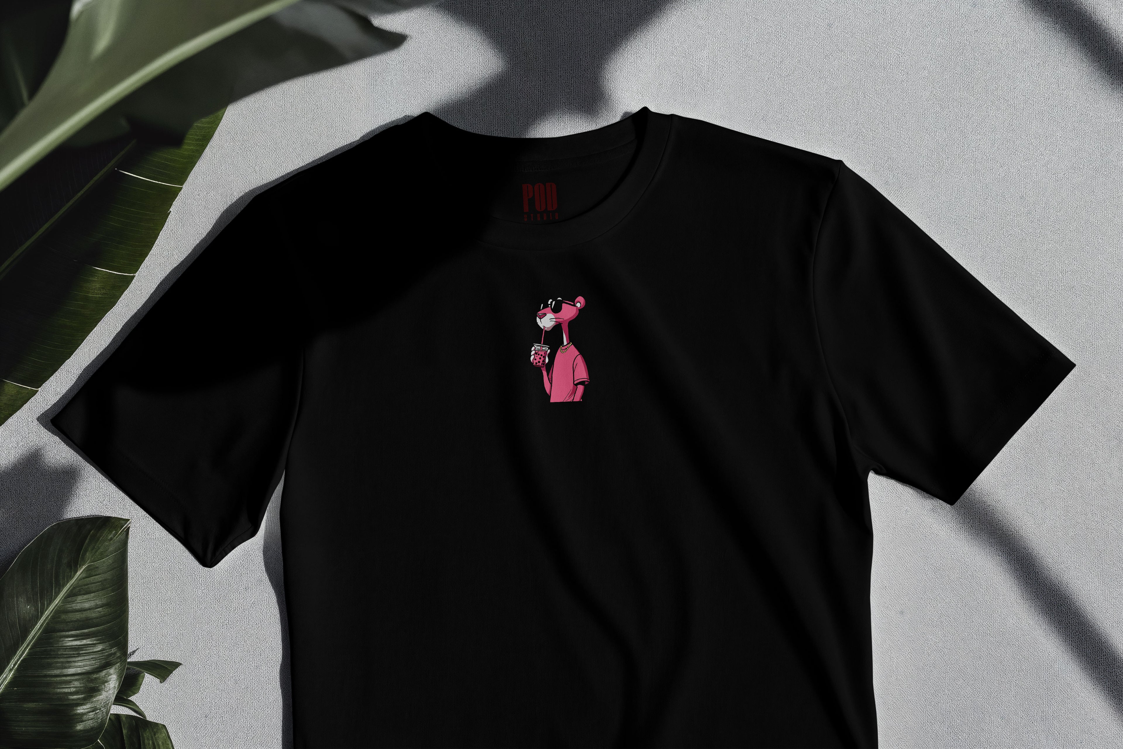 Oversize Kısa Kollu Tişört - Pink