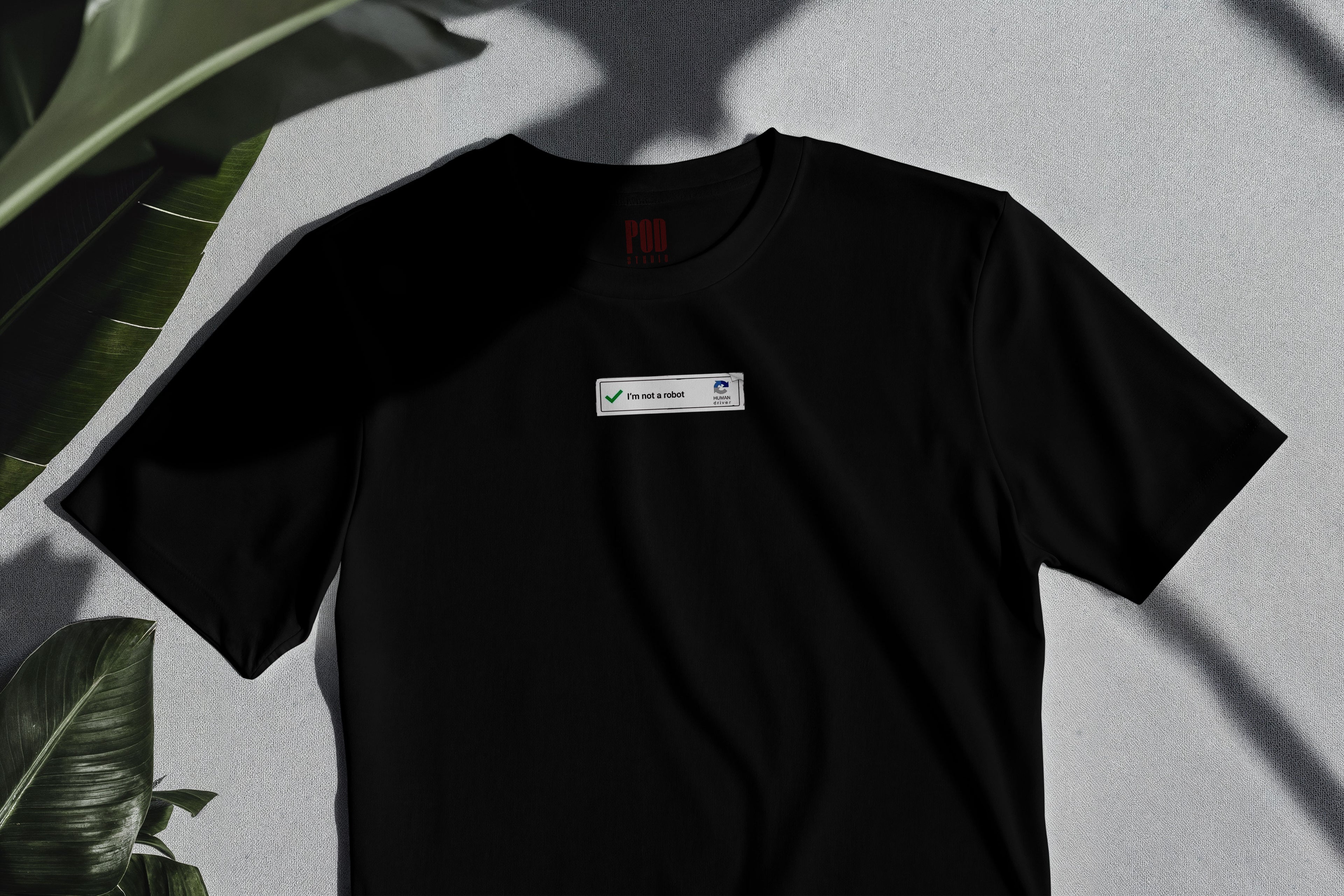 Oversize Kısa Kollu Tişört - Robot