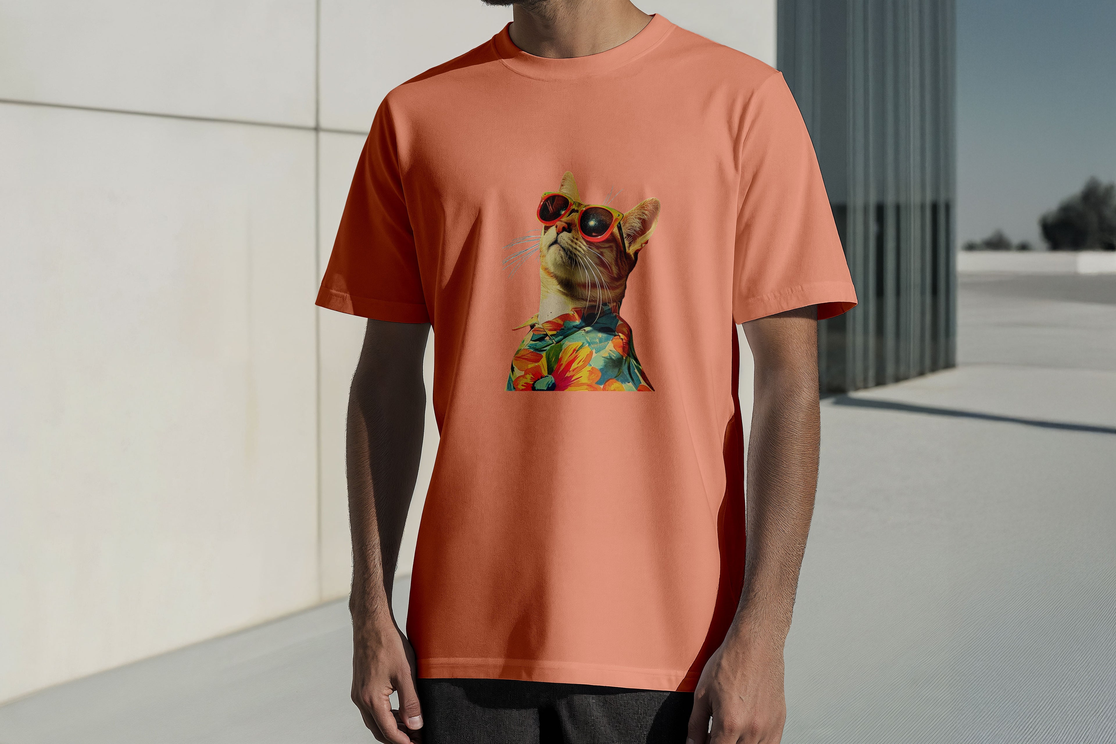 Regular Kısa Kollu Tişört - Cat