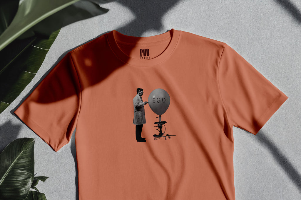 Oversize Kısa Kollu Tişört - Ego