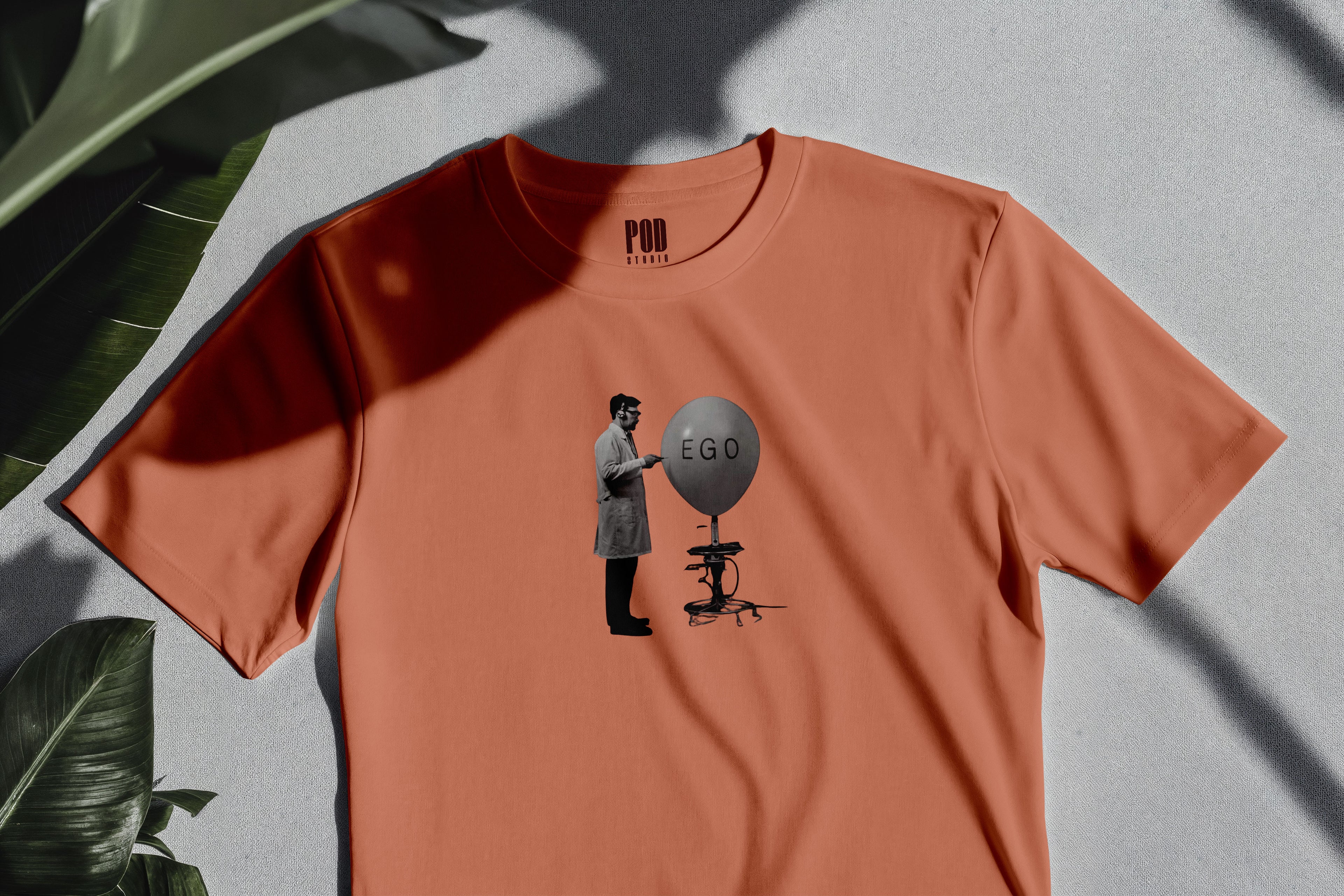 Oversize Kısa Kollu Tişört - Ego