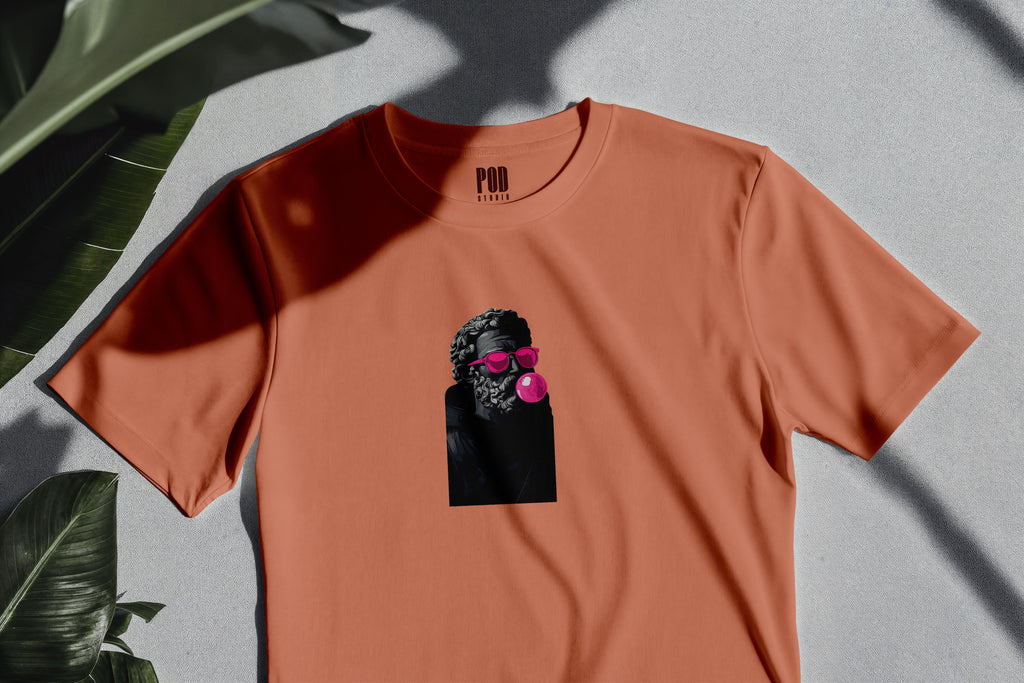 Oversize Kısa Kollu Tişört - Gum