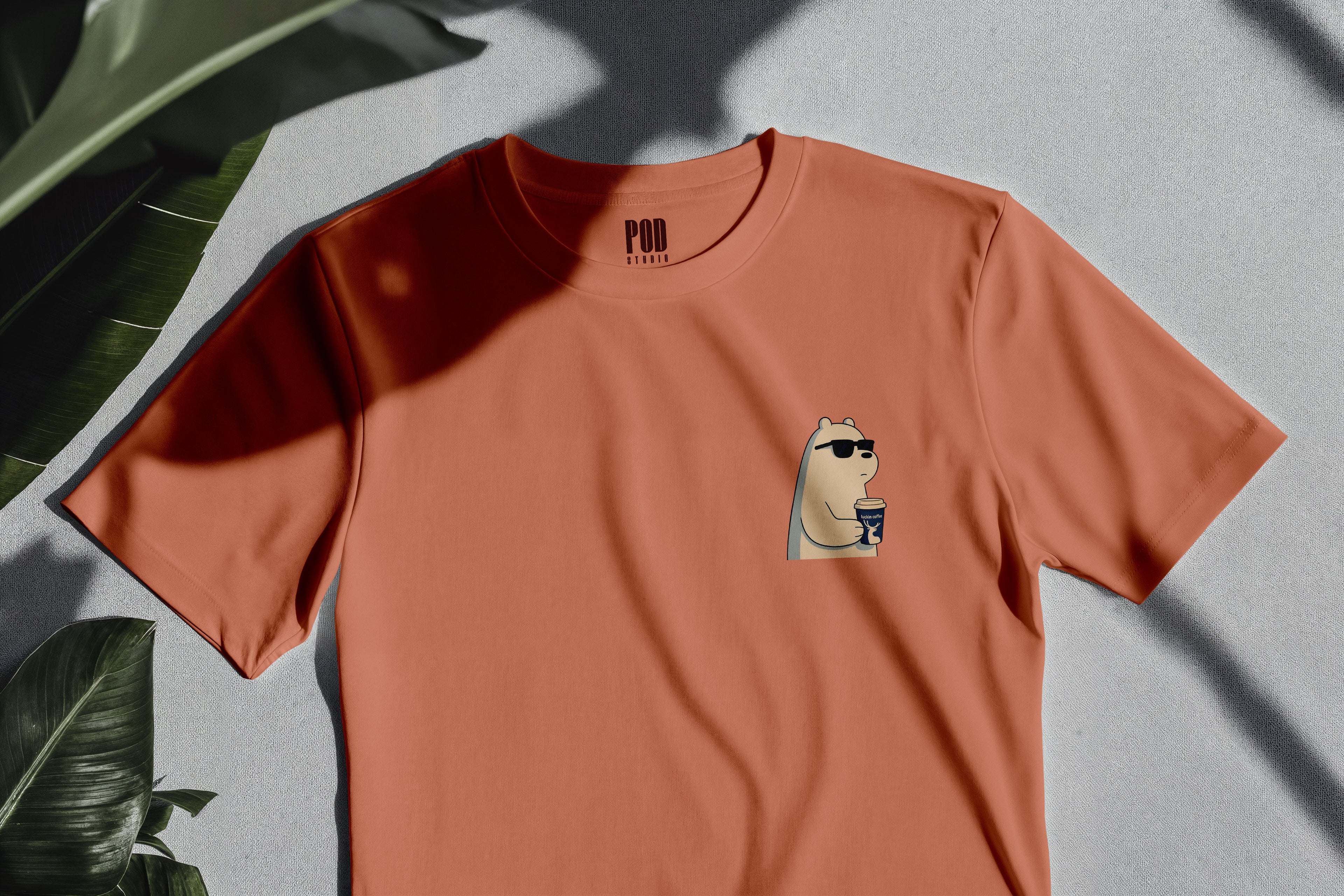 Oversize Kısa Kollu Tişört - Glasses