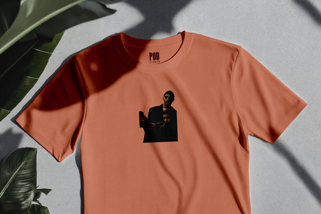 Oversize Kısa Kollu Tişört - Leon