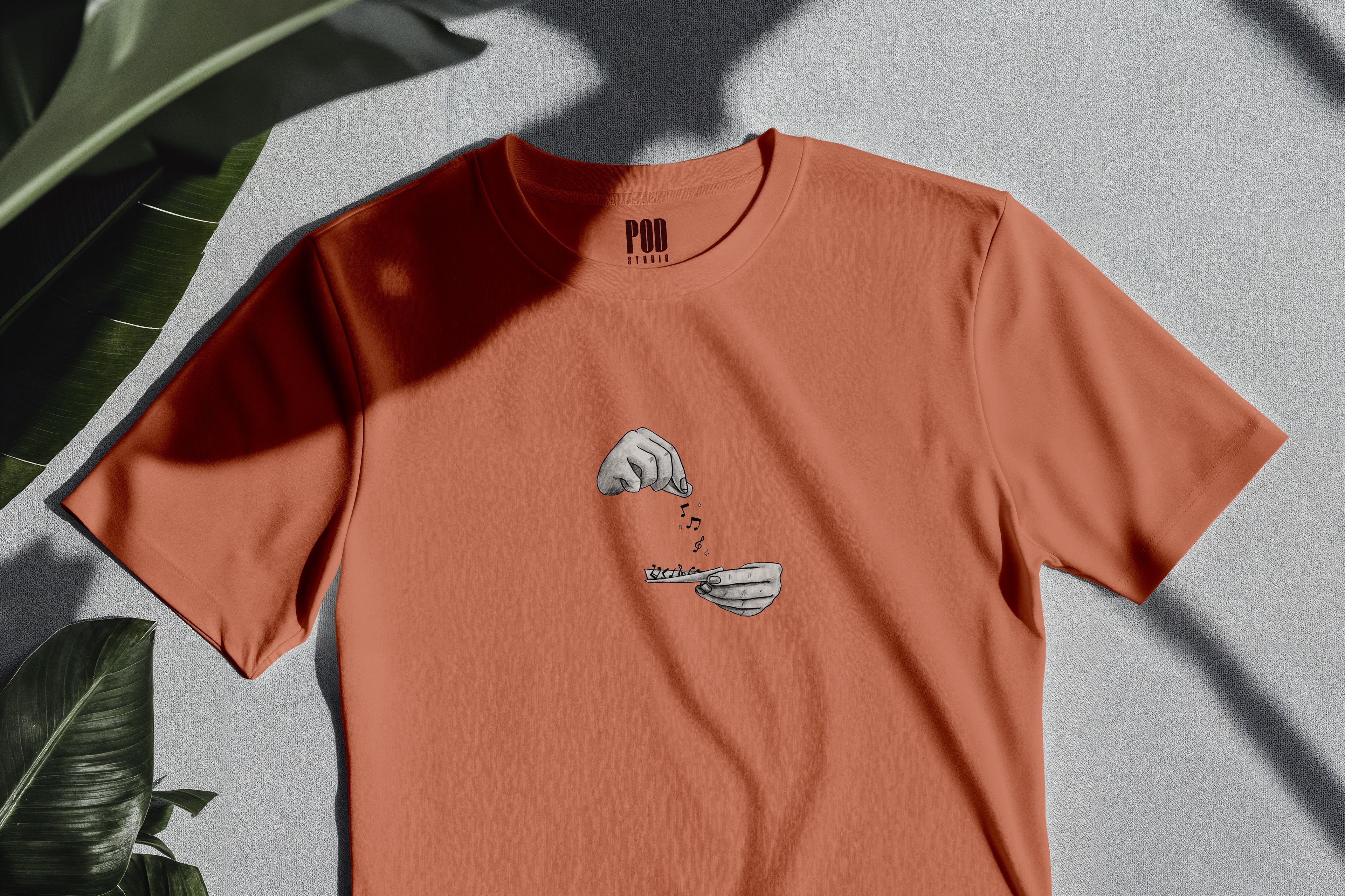 Oversize Kısa Kollu Tişört - Note