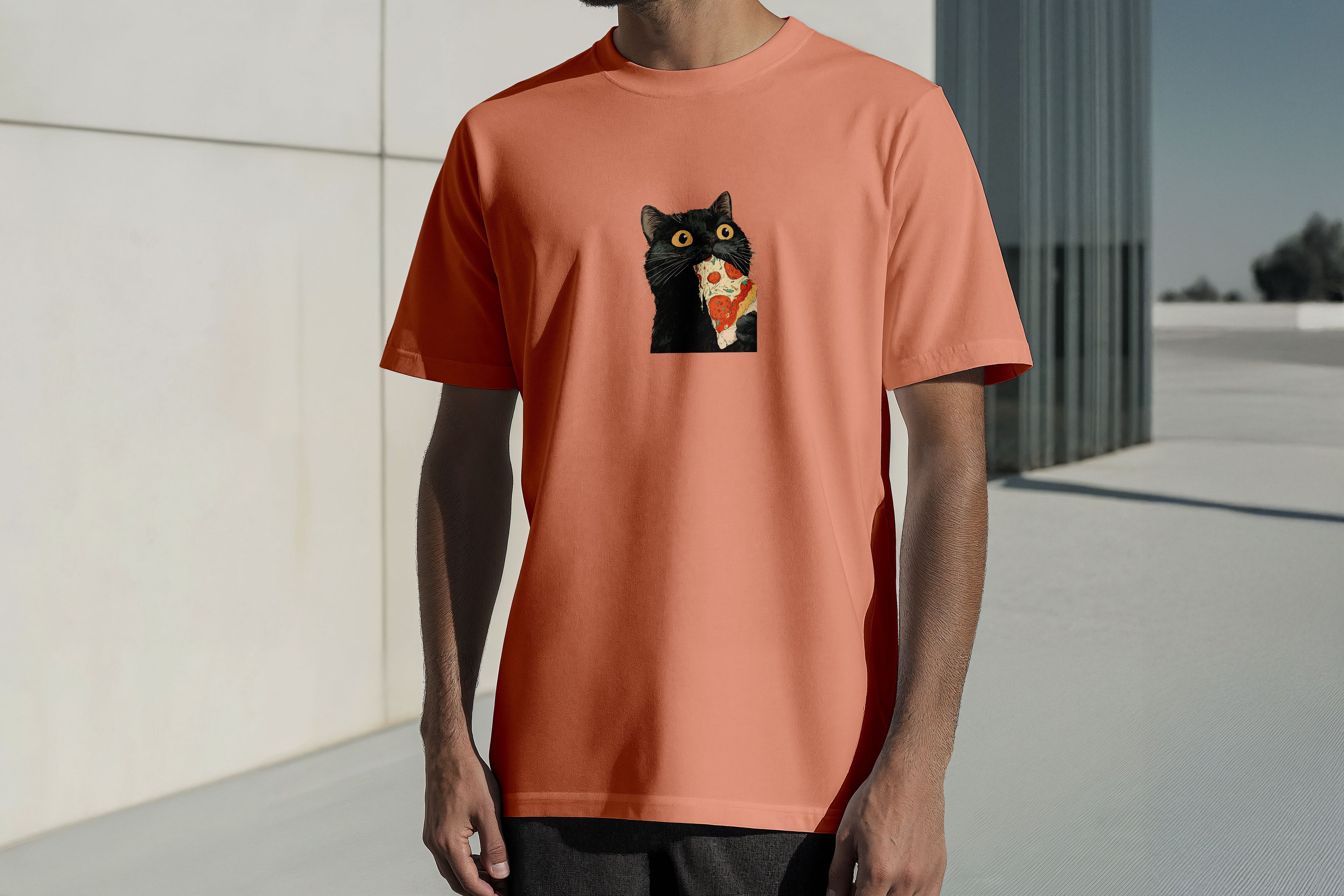 Regular Kısa Kollu Tişört - Pizza