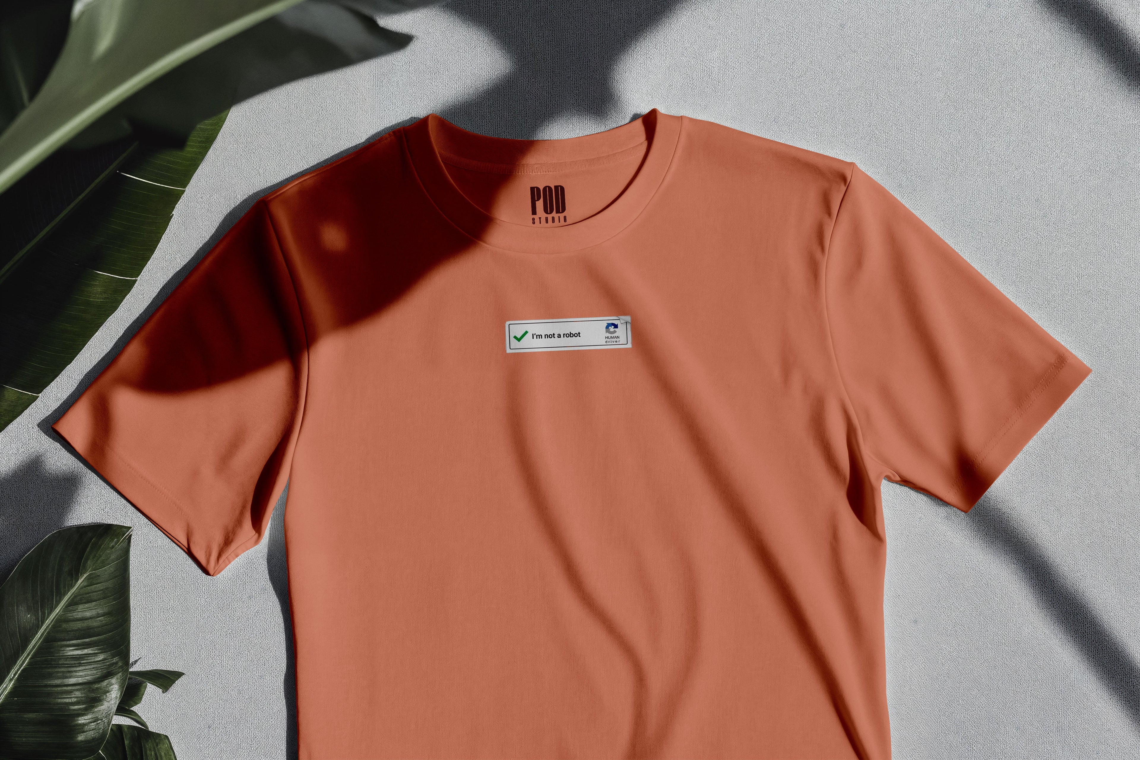 Oversize Kısa Kollu Tişört - Robot