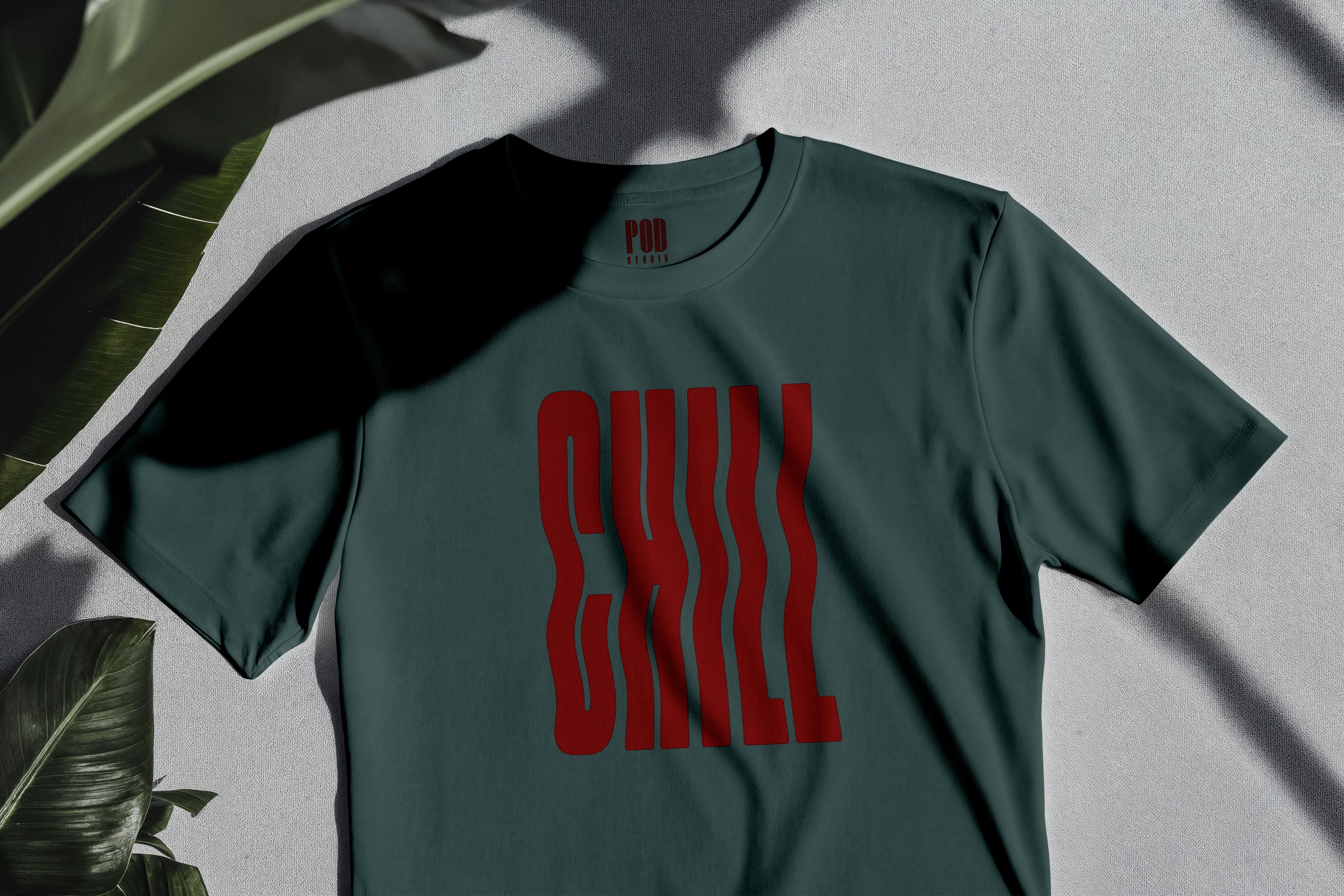 Oversize Kısa Kollu Tişört - Chill