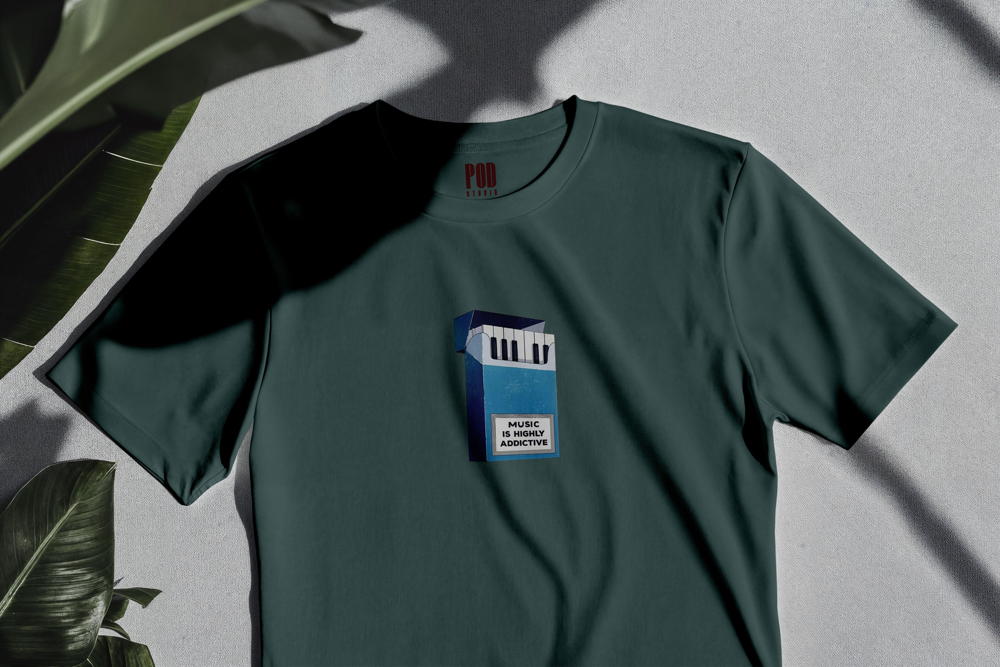 Oversize Kısa Kollu Tişört - Addictive