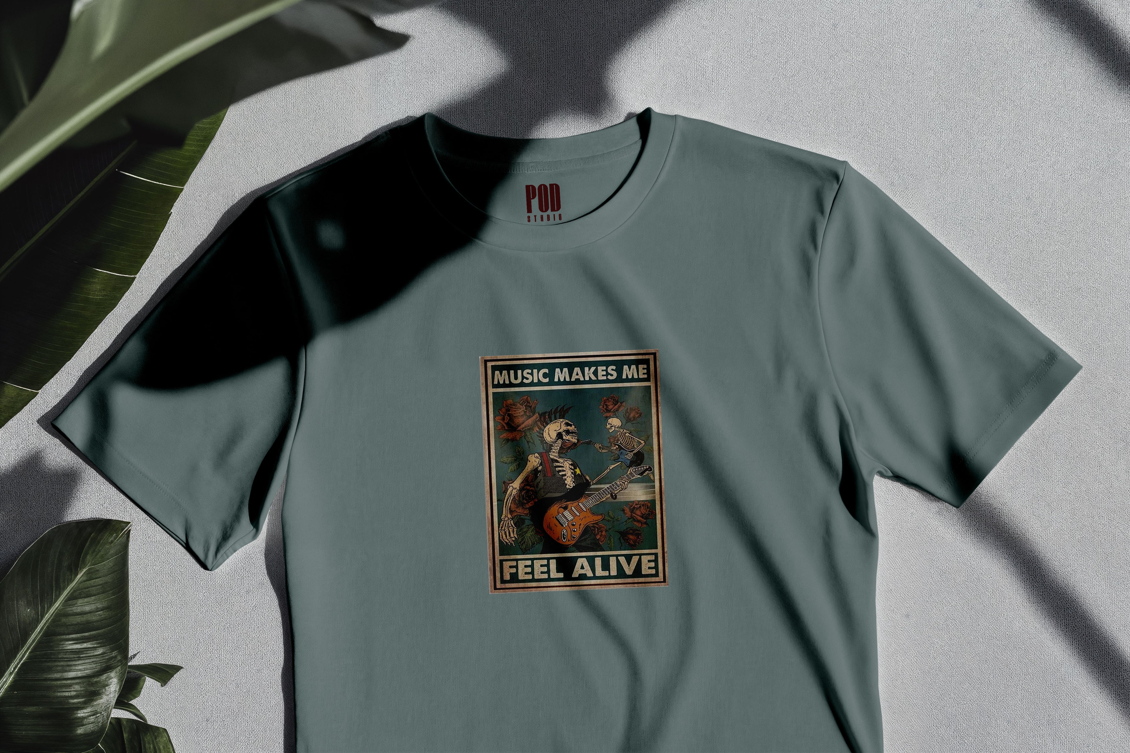 Oversize Kısa Kollu Tişört - Alive