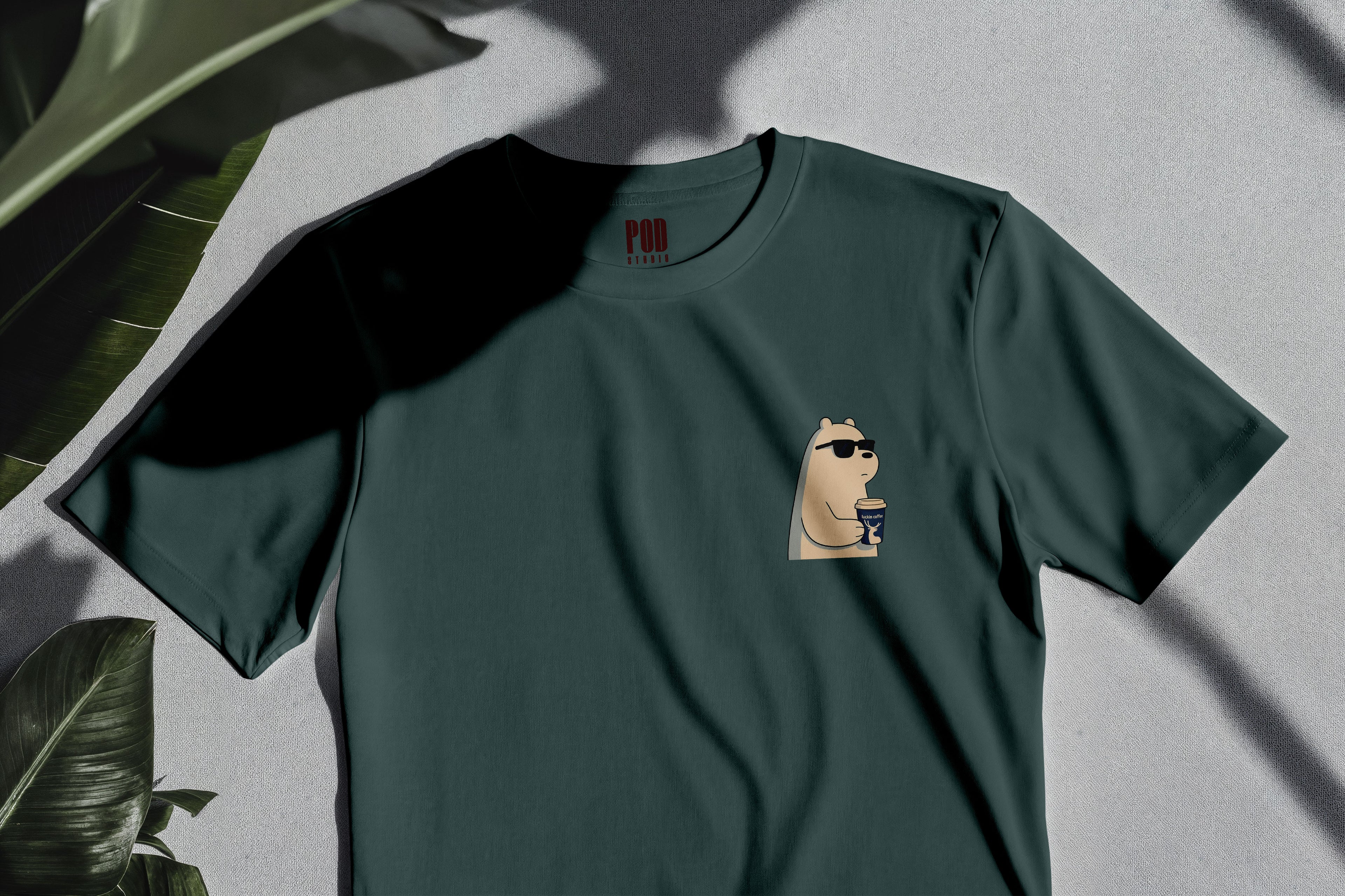 Oversize Kısa Kollu Tişört - Glasses